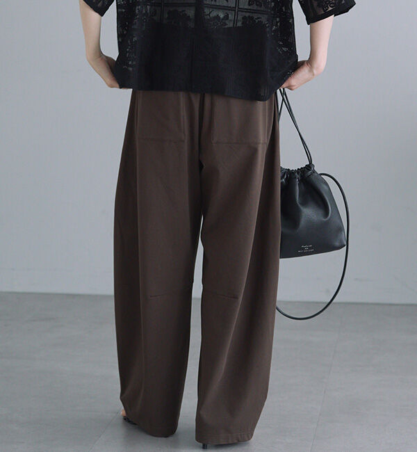  「【接触冷感+抗菌】カーブシルエットカットソーパンツ」|その他|