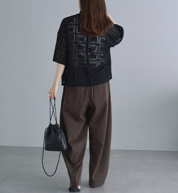  「【接触冷感+抗菌】カーブシルエットカットソーパンツ」|その他|