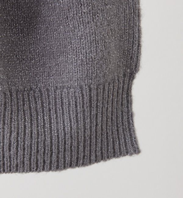  「リボン付きオフショルニットワンピ」|ワンピース|