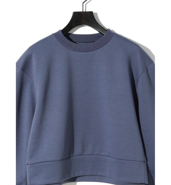 MIDIUMISOLID「MIDIUMISOLID for Ladies カーブスリーブダブルニットプルオーバー」|Tシャツ・カットソー|