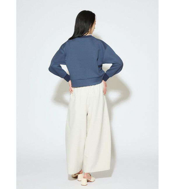 MIDIUMISOLID「MIDIUMISOLID for Ladies カーブスリーブダブルニットプルオーバー」|Tシャツ・カットソー|