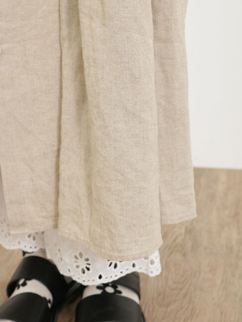 Samansa Mos2「【Sサイズ / WEB限定】【イージーケア】柄アソートリネン混シャツワンピース」|ワンピース|