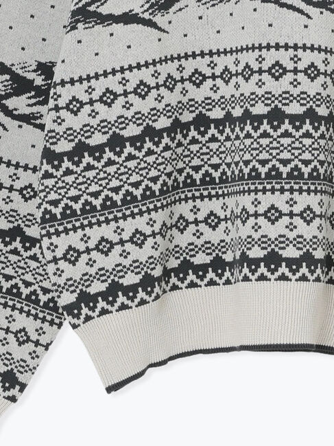 Samansa Mos2「山柄ジャカードニット」|ニット・セーター|