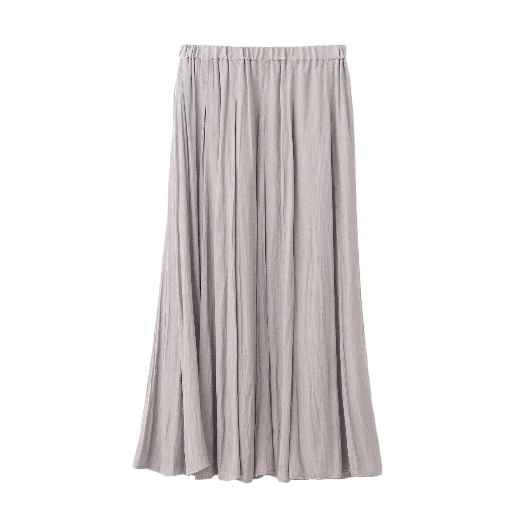 UNTITLED「【ウエストゴム/洗える】パウダークロス ロングスカート」|スカート|