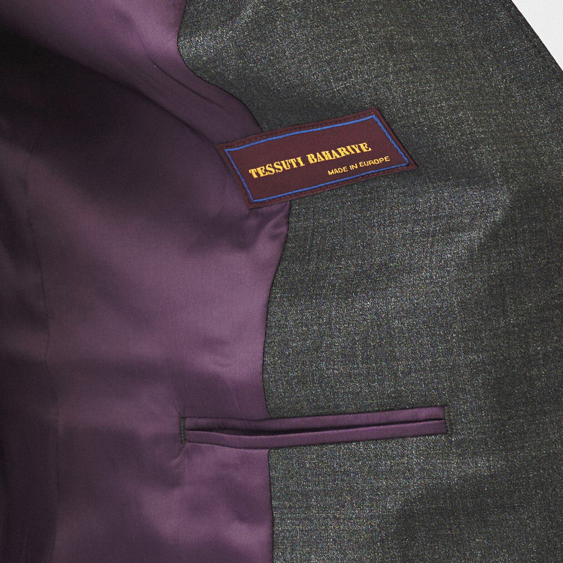 UNTITLED「【通勤スーツ/日本製】ウーステッド カラーレスジャケット」|ノーカラージャケット|