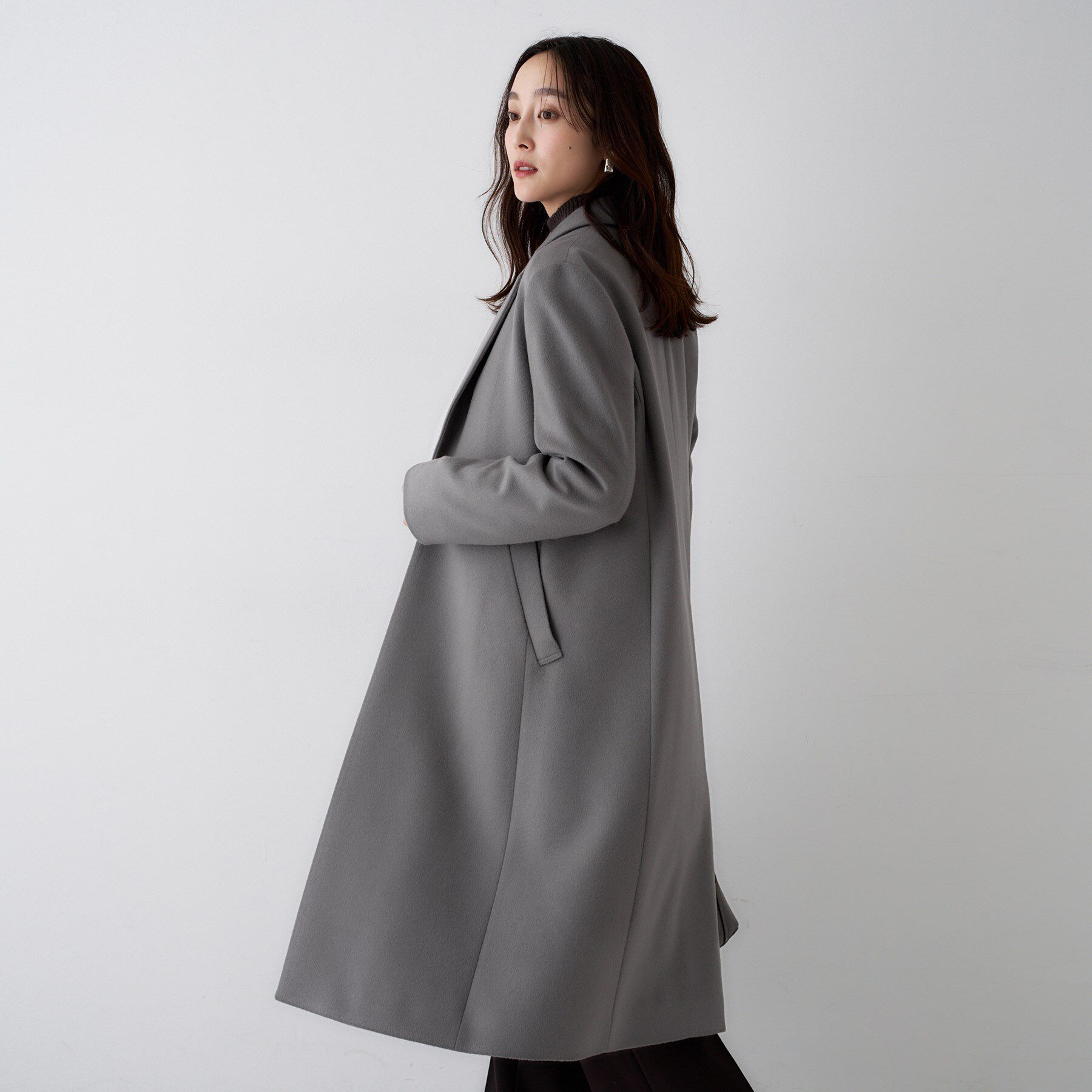 UNTITLED「【スタイリッシュ／オンオフ兼用】ウールチェスターコート」|チェスターコート|