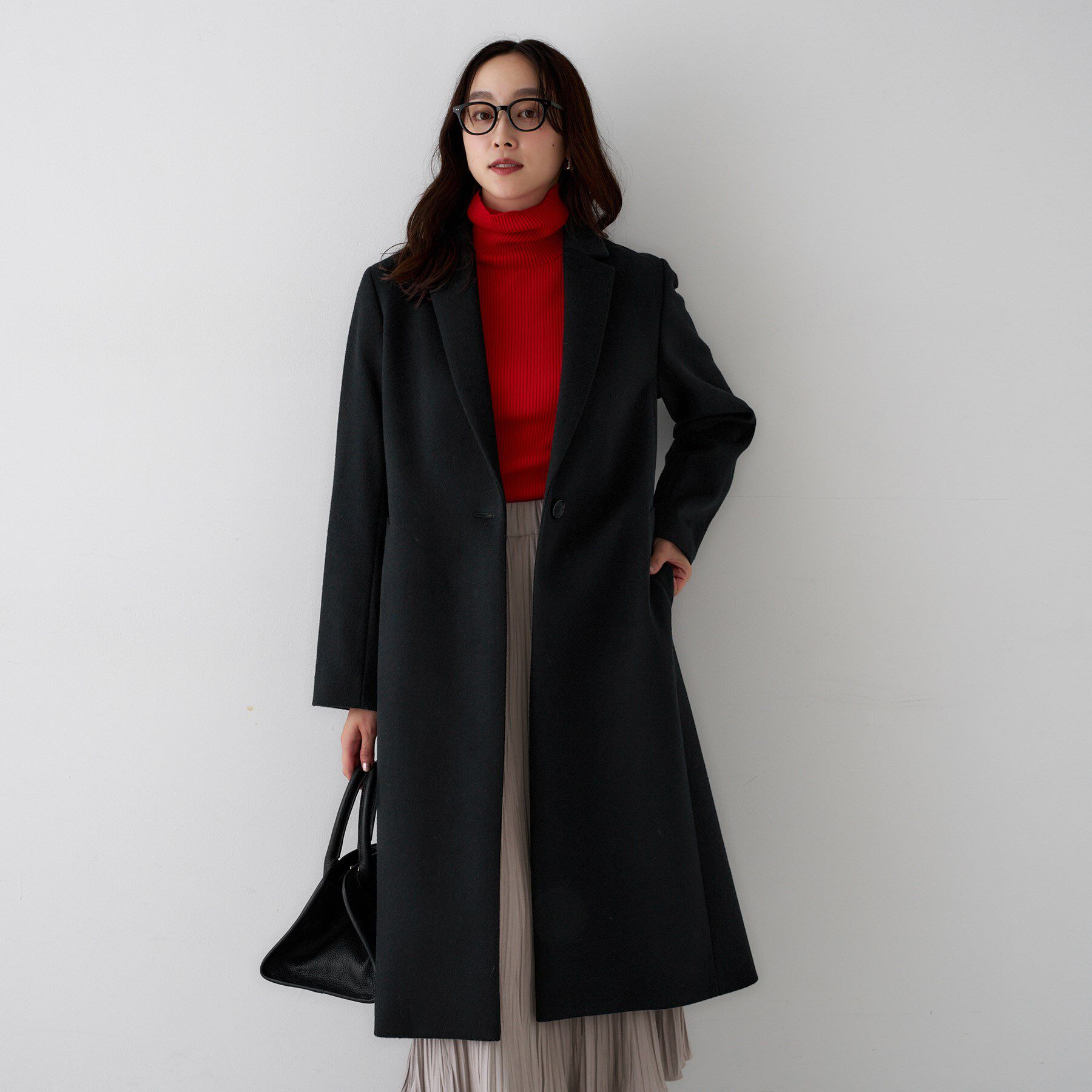 UNTITLED「【スタイリッシュ／オンオフ兼用】ウールチェスターコート」|チェスターコート|