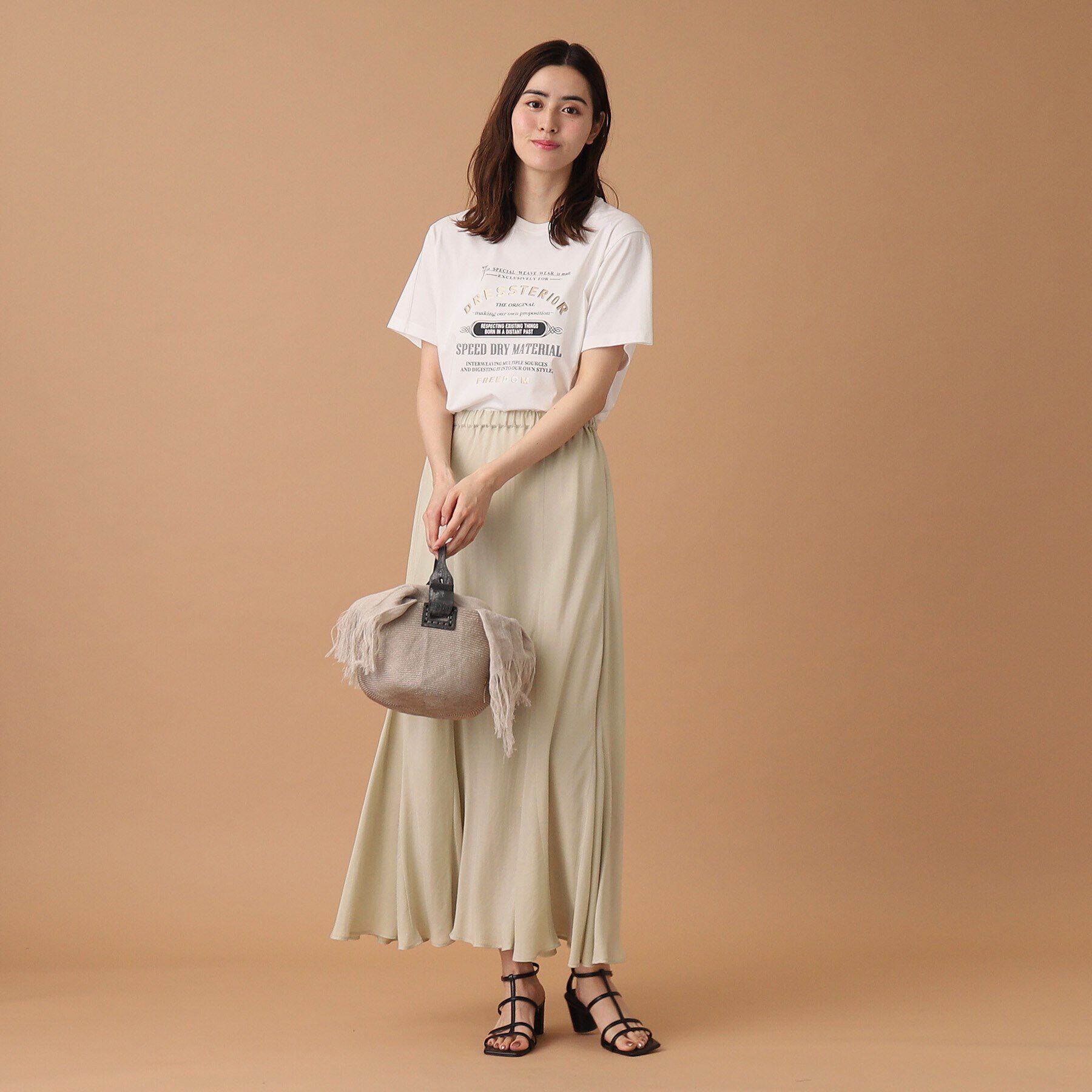 DRESSTERIOR「【洗える/大人カジュアル】キュプラフィブリルスカート」|スカート|