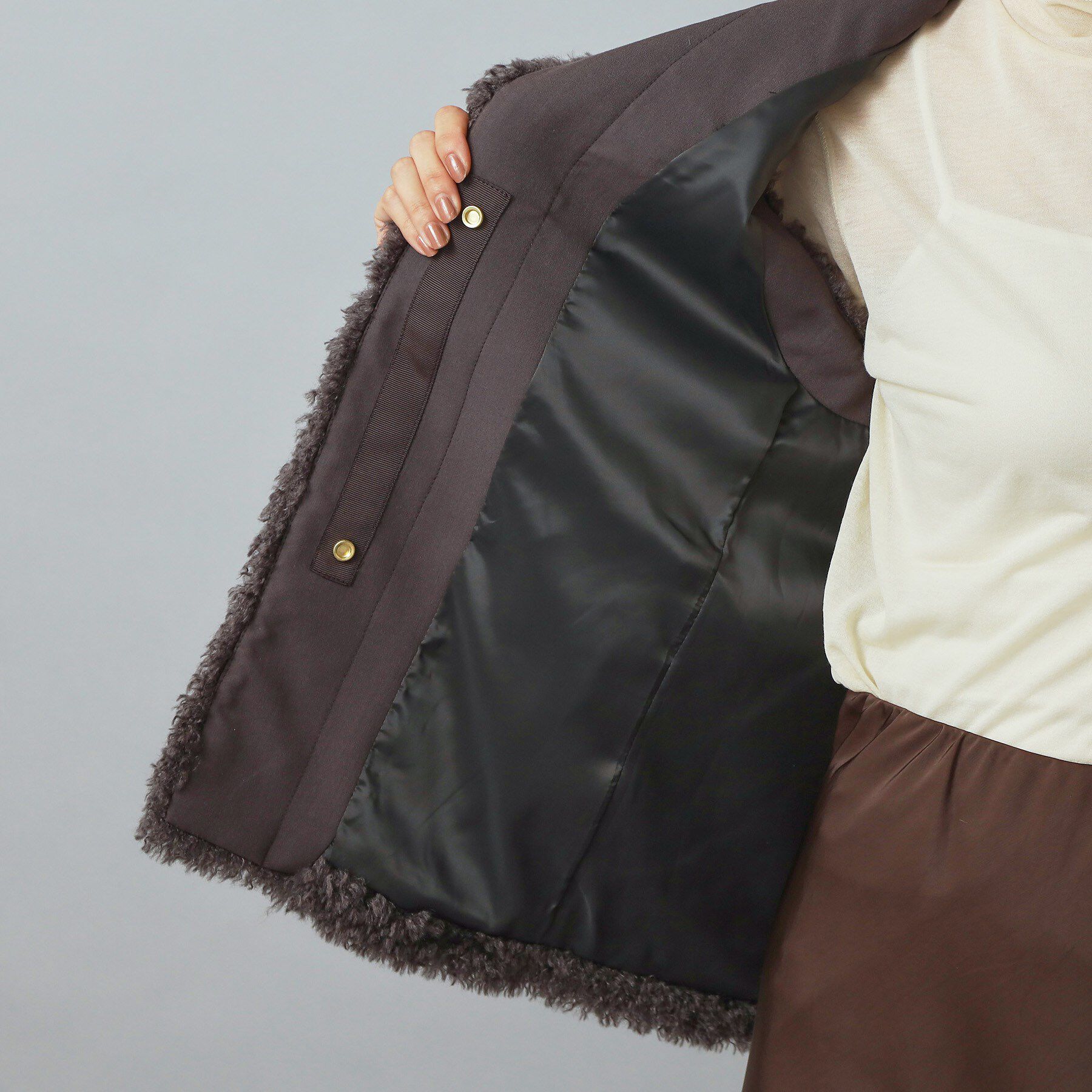 DRESSTERIOR「【otonaMUSE 11月号掲載】エコファージレ」|ノーカラーコート|