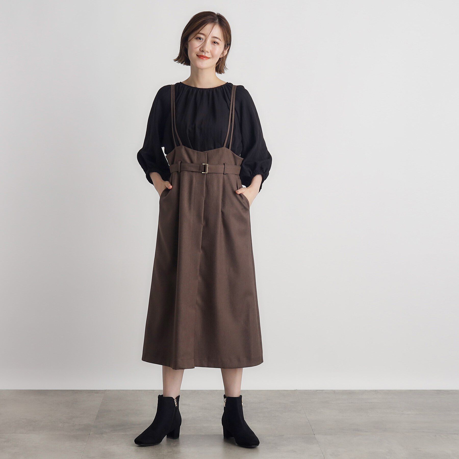 grove「ジャカードギャザーボリュームブラウス」|シャツ・ブラウス|