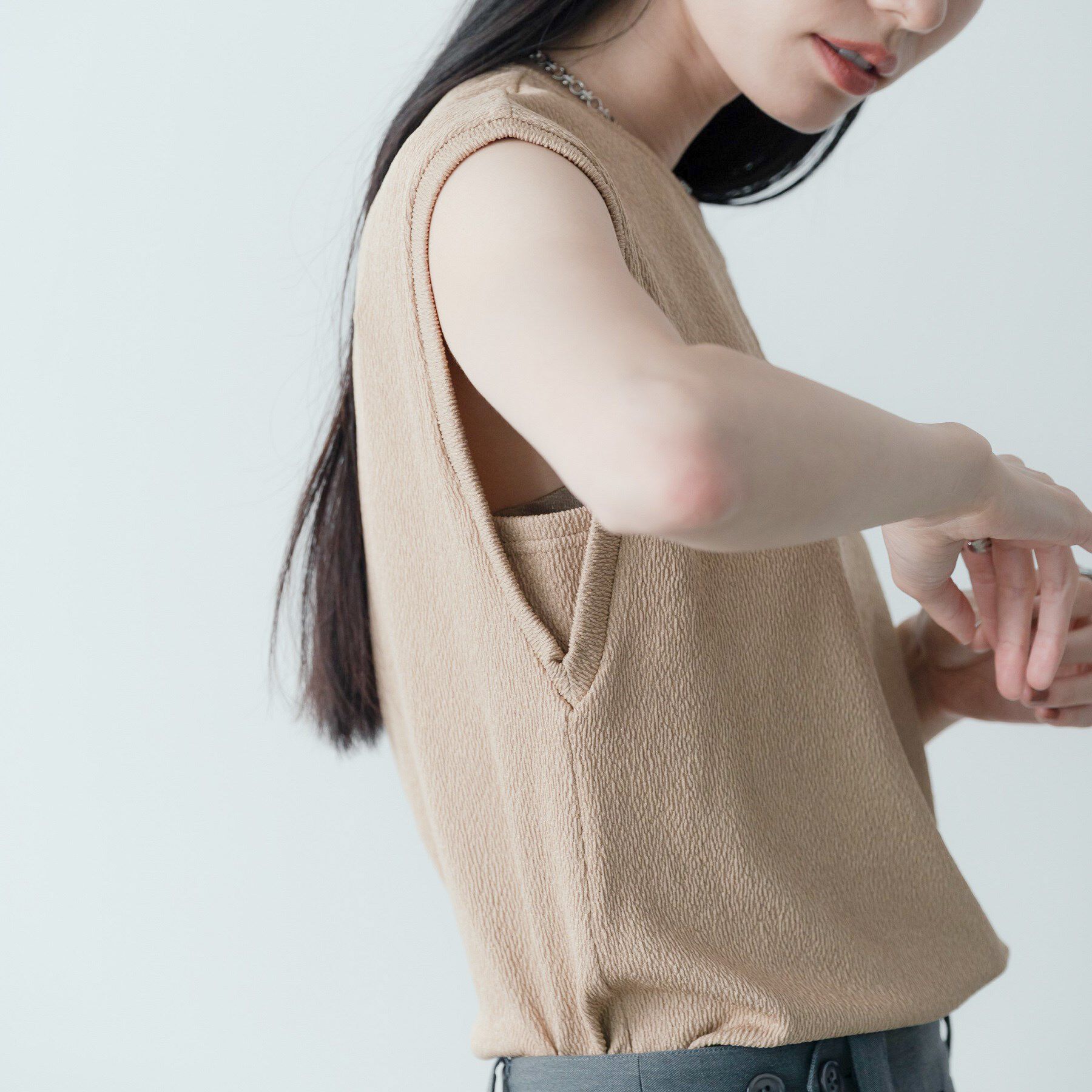 GALLEST「【再入荷】バックシャンノースリTシャツ」|Tシャツ・カットソー|