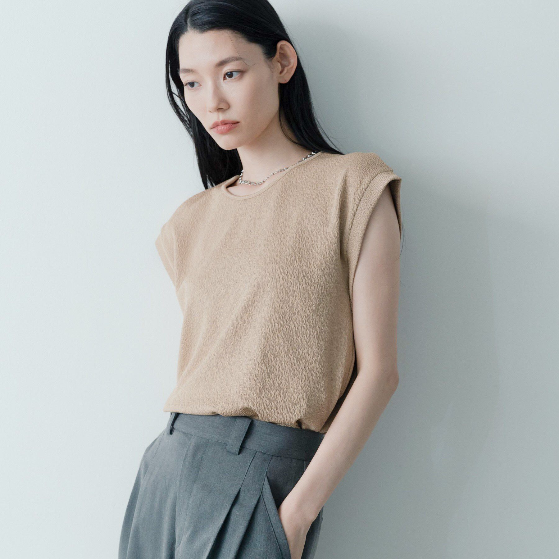 GALLEST「【再入荷】バックシャンノースリTシャツ」|Tシャツ・カットソー|