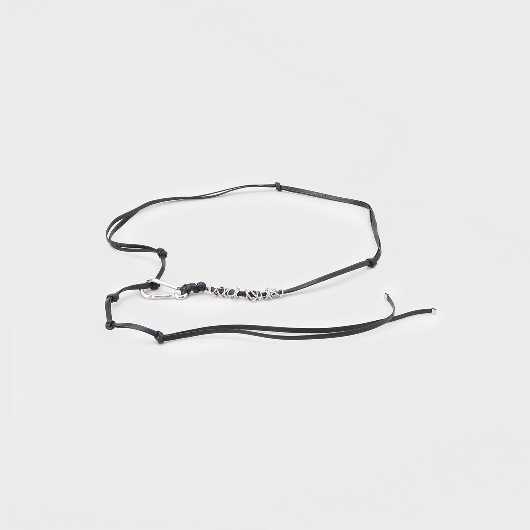 GALLEST「【LAPUIS】Coil Leather Belt」|ベルト|シルバー(006)