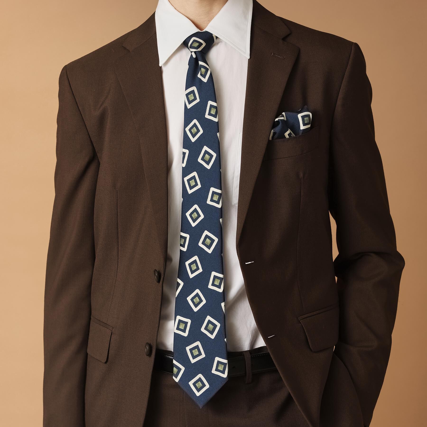 40CARATS&525「手書き小紋プリントネクタイ」|ネクタイ・蝶ネクタイ|