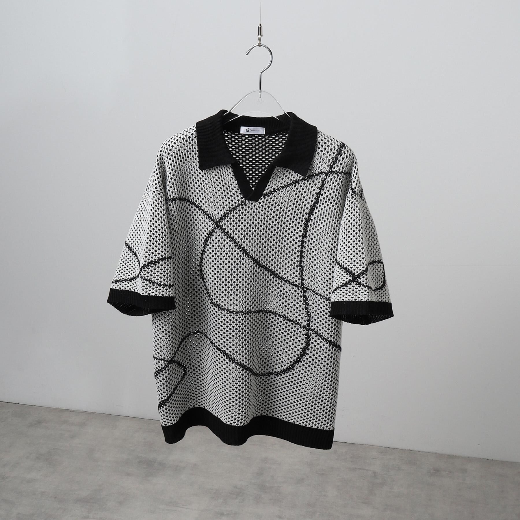 tk.TAKEO KIKUCHI「ラインアートニットポロ」|ニット・セーター|