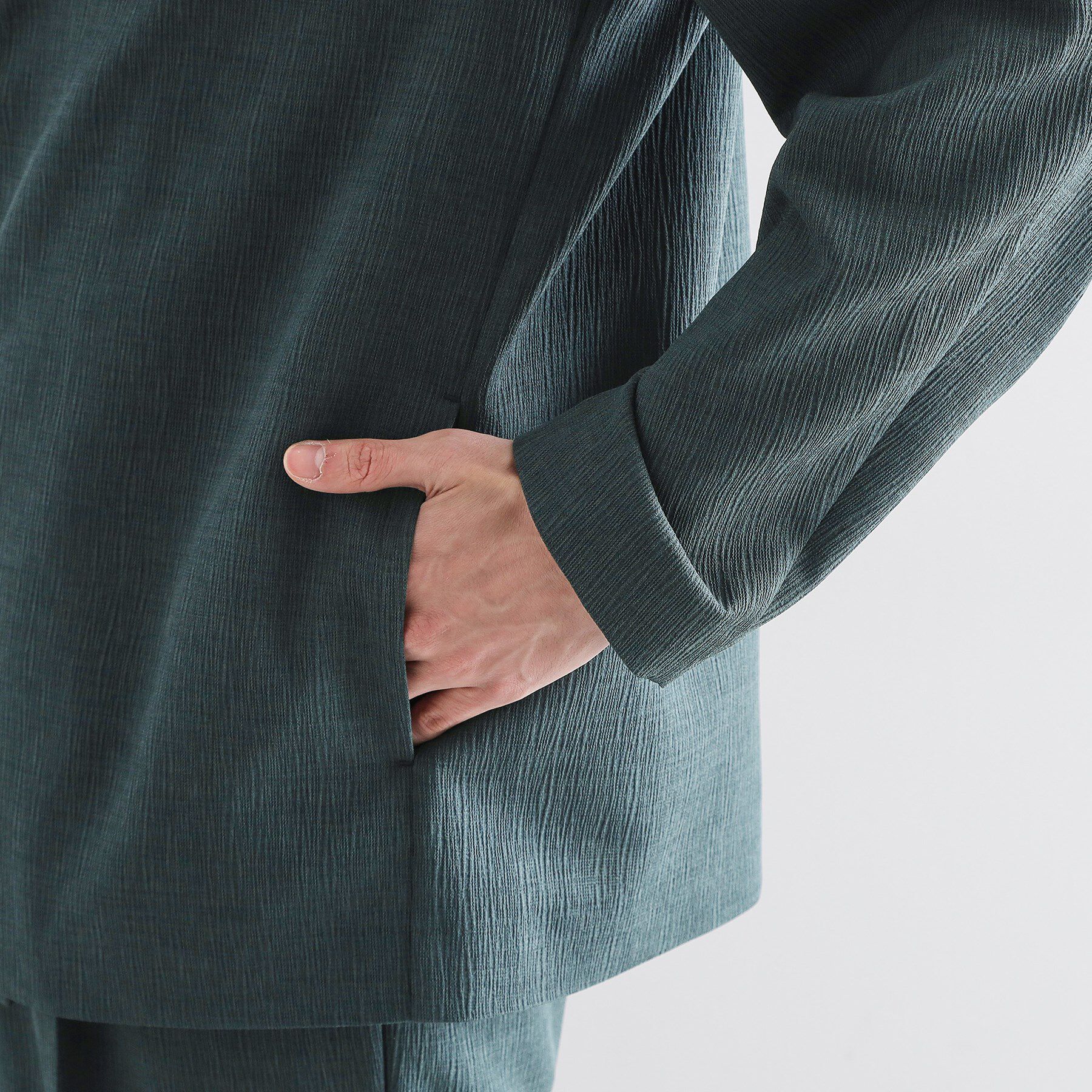 tk.TAKEO KIKUCHI「【セットアップ対応】テッククレープノーカラージャケット」|ノーカラージャケット|