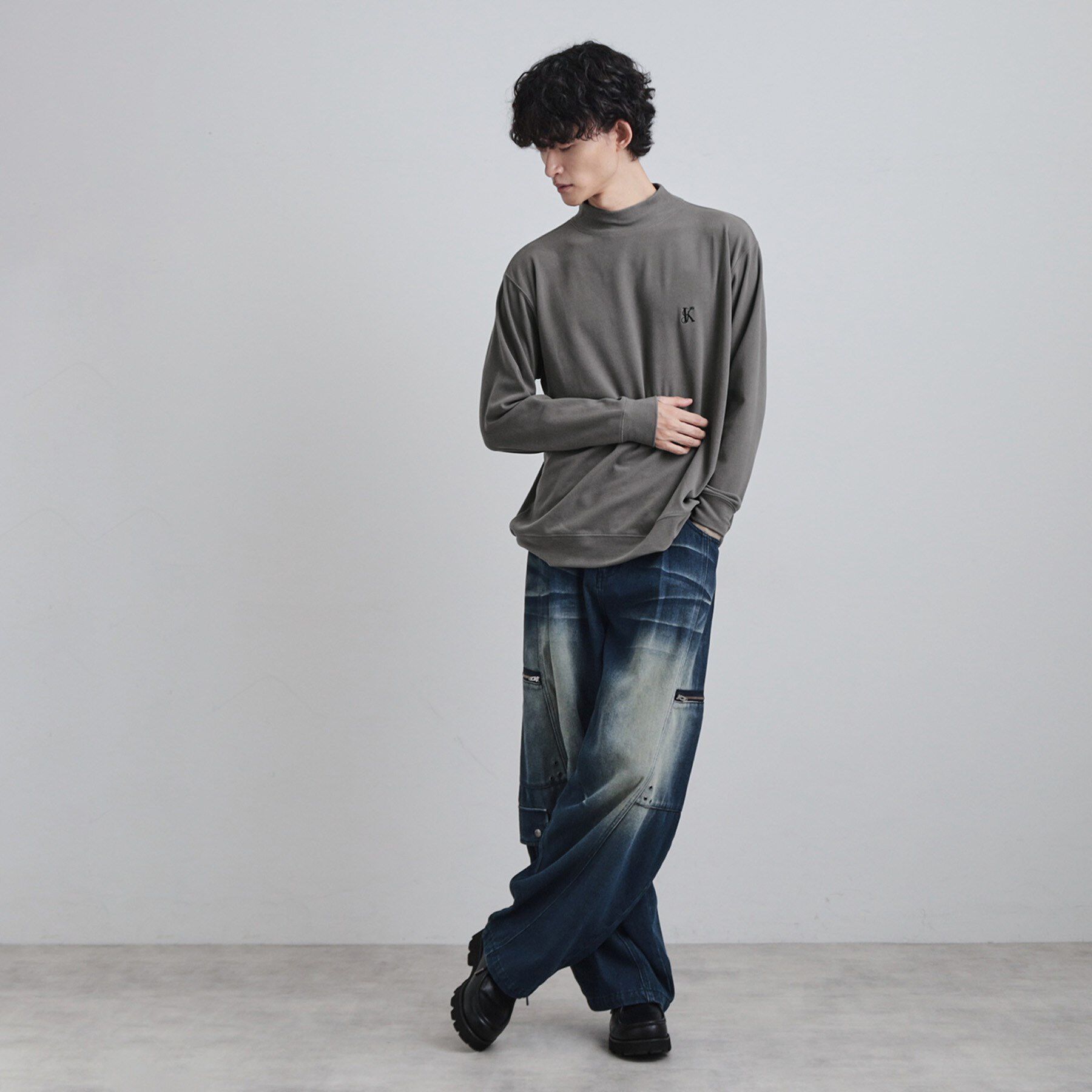 tk.TAKEO KIKUCHI「モイスチャースムースモックネックカットソー」|Tシャツ・カットソー|