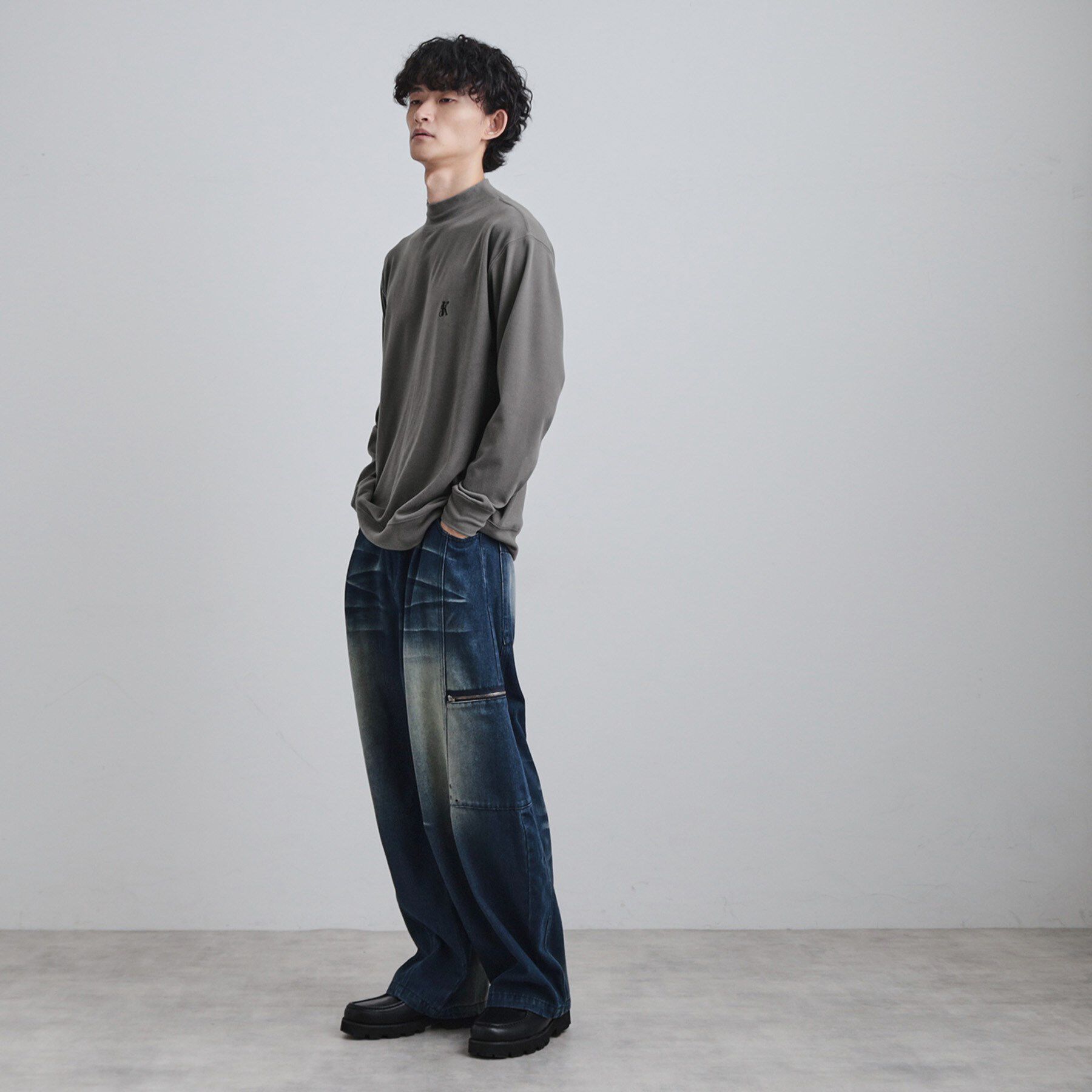 tk.TAKEO KIKUCHI「モイスチャースムースモックネックカットソー」|Tシャツ・カットソー|