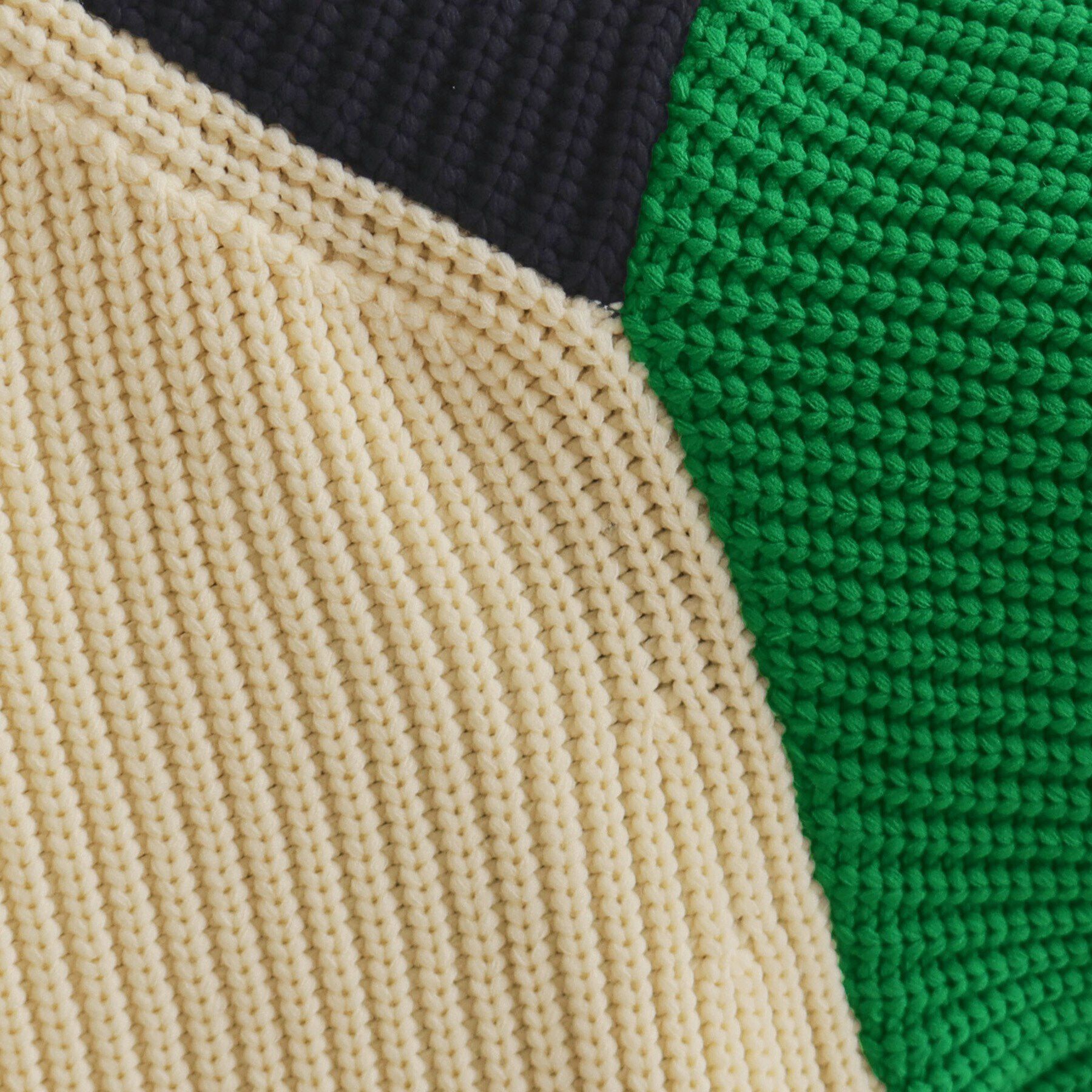 OPAQUE.CLIP「カラーブロッキングハイネックワイドニット【洗濯機洗い可】」|ニット・セーター|