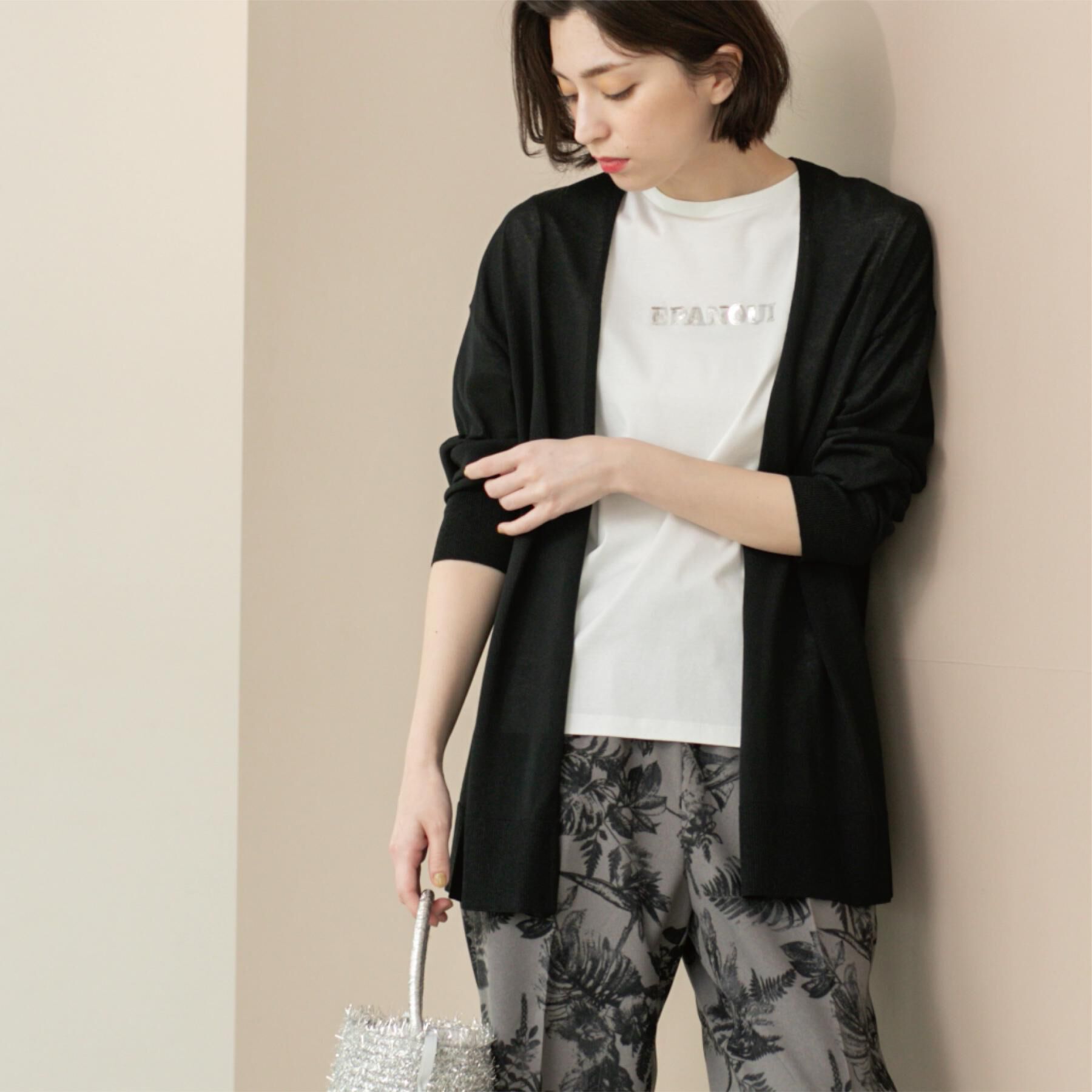 OPAQUE.CLIP「ミドル丈ニットカーディガン【抗ピル/洗濯機洗い可/接触冷感】」|カーディガン|