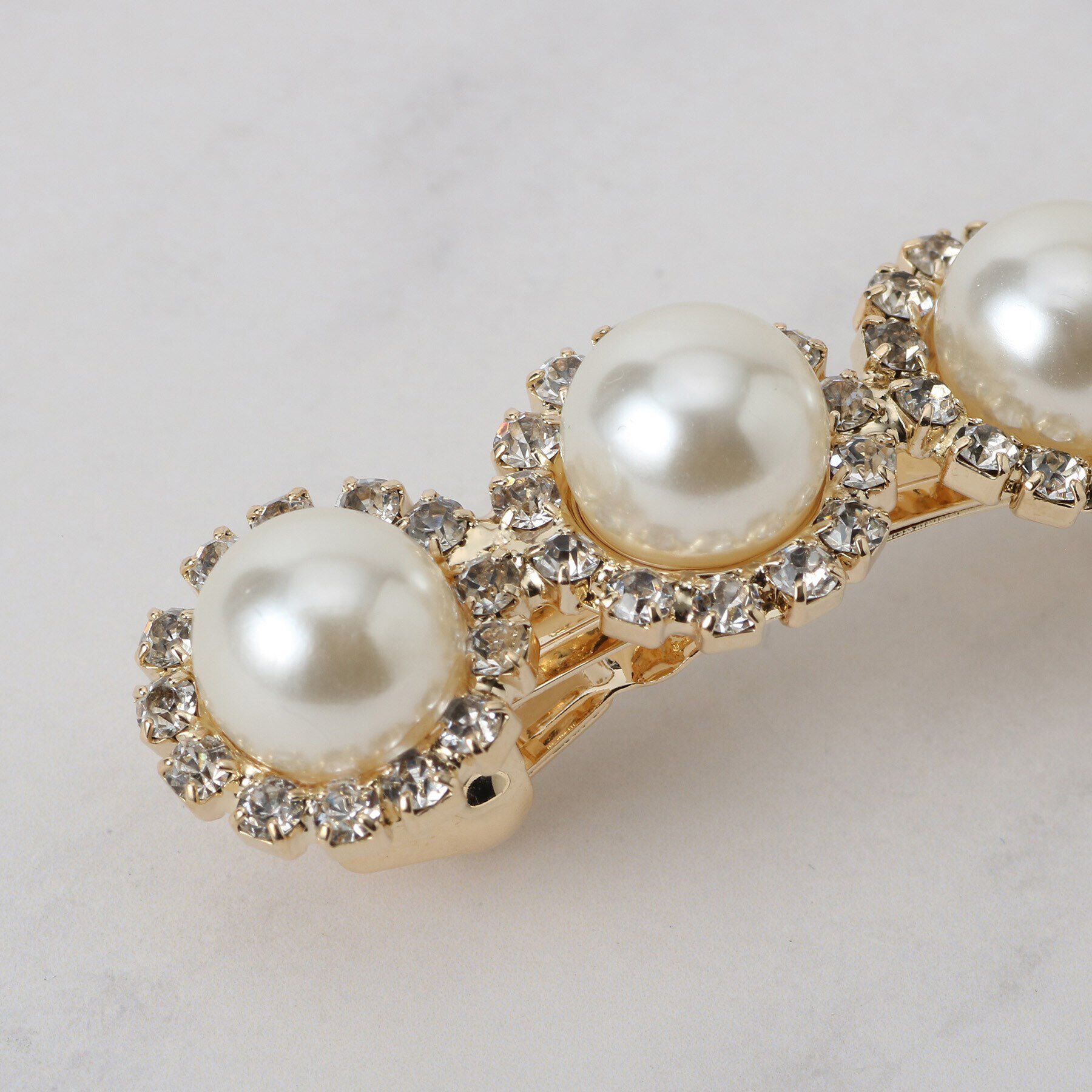 Couture broach「パール調ビジューデザインバレッタ」|その他|