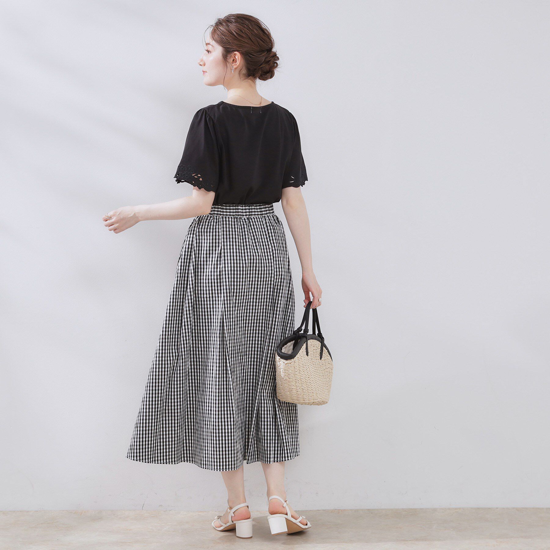 Couture broach「【接触冷感・UVカット】袖エンブロサイロコンパクトトップス」|Tシャツ・カットソー|