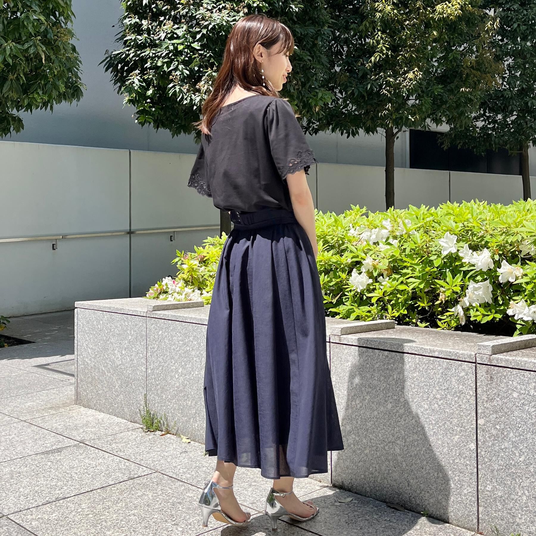 Couture broach「【接触冷感・UVカット】袖エンブロサイロコンパクトトップス」|Tシャツ・カットソー|