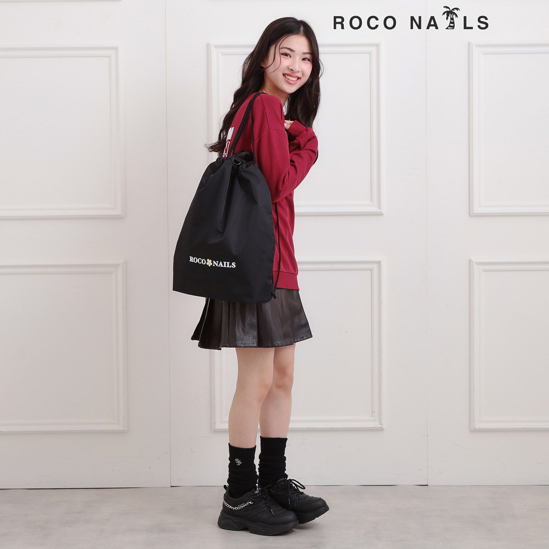 PINK-latte「【ロコネイル ROCO NAILS】ナップサック」|リュック|