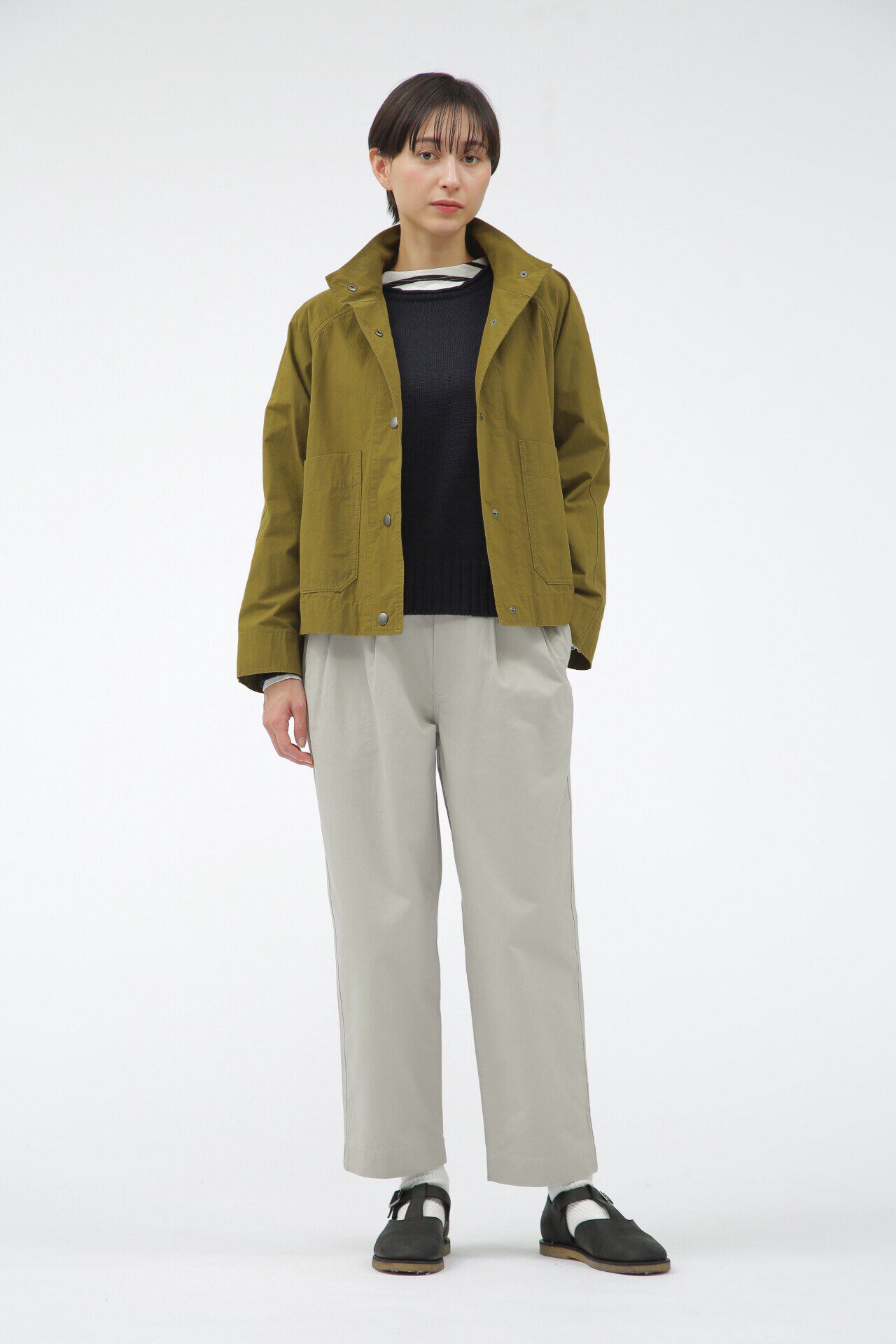 MHL.「COTTON NYLON PLAINWEAVE」|ブルゾン・スタジャン|