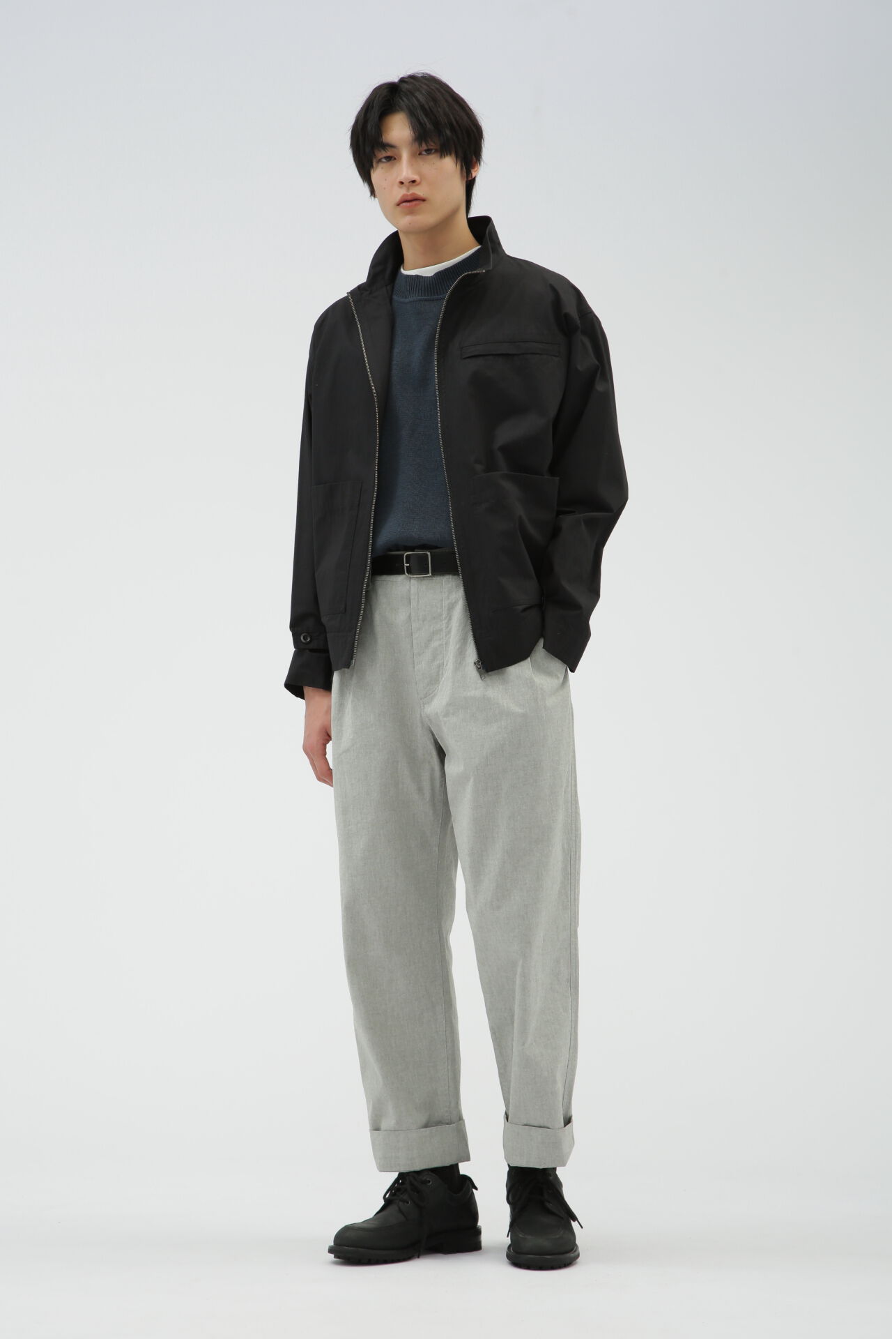 MHL.「OVERDYE MELANGE COTTON LINEN」|その他|GREY