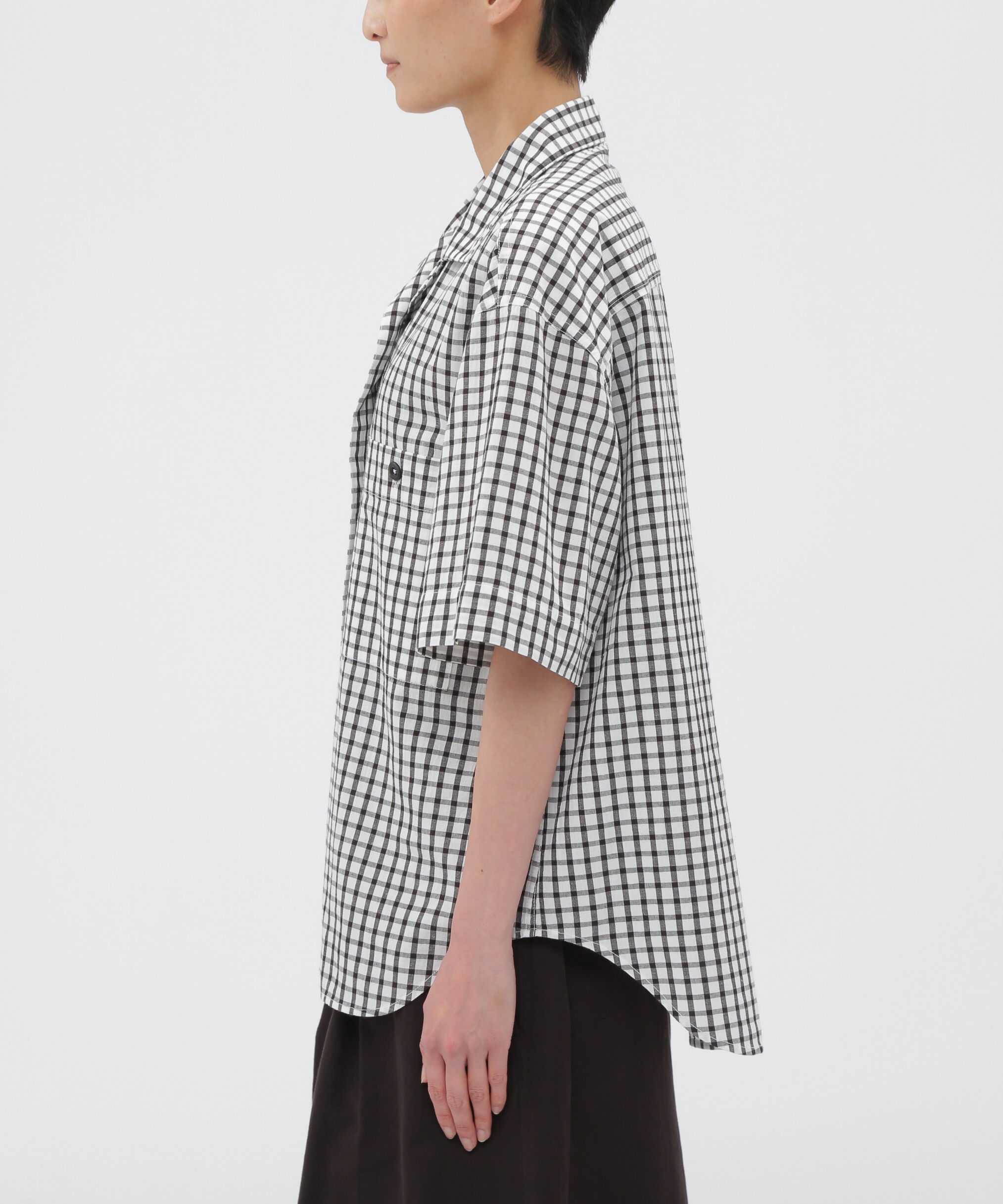 MHL.「COTTON LINEN CHECK SHIRT」|シャツ・ブラウス|