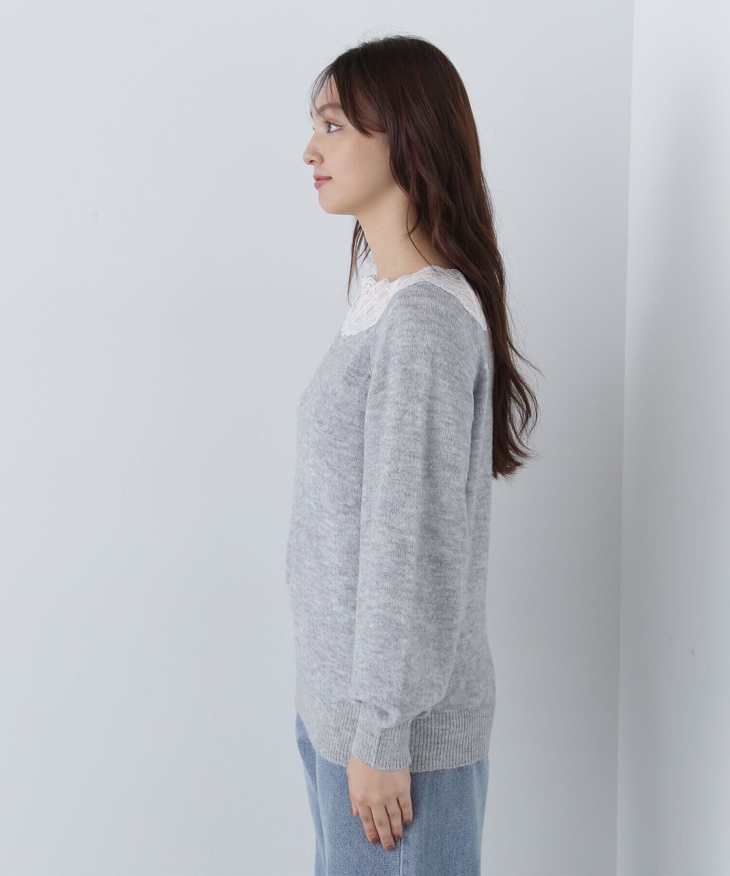  「レーストリミングニット　24AW」|ニット・セーター|