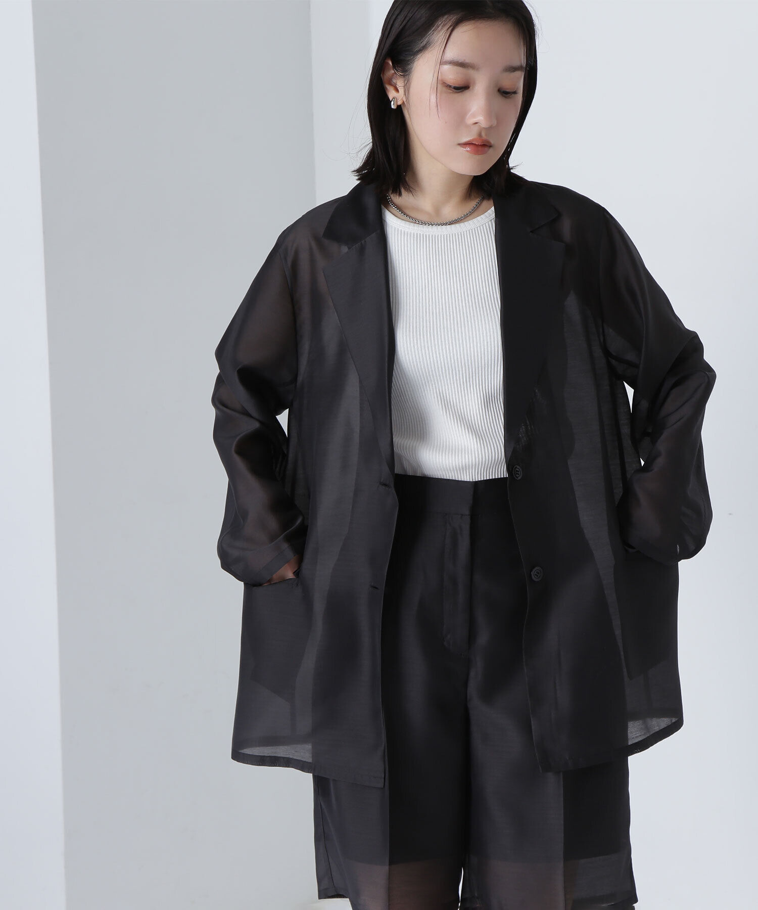  「シアージャケット」|ブルゾン・スタジャン|クロ