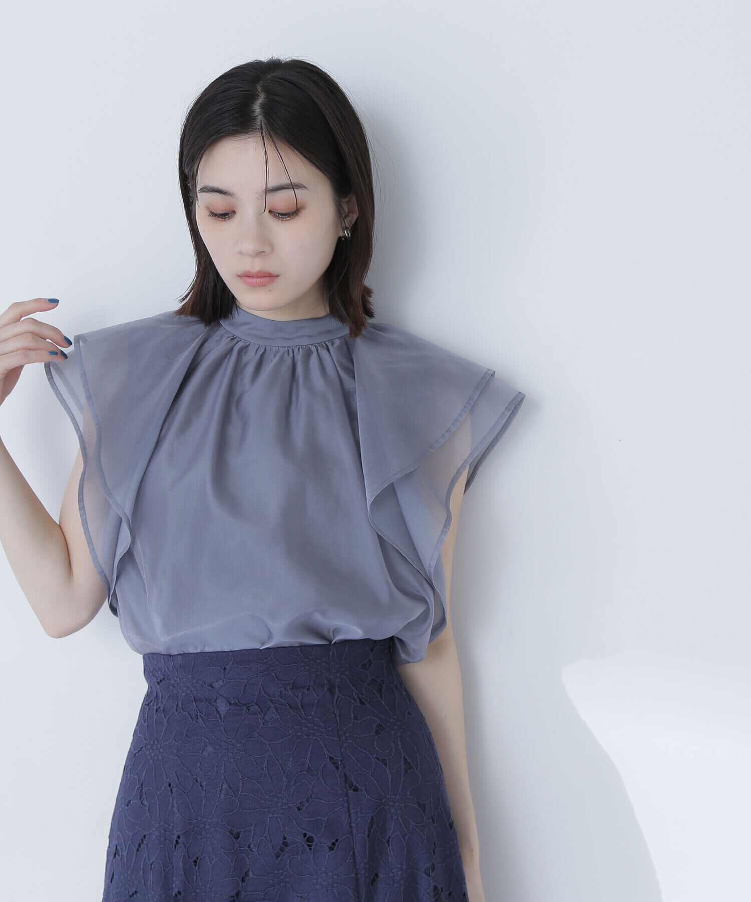  「シアーフレアスリーブブラウス」|シャツ・ブラウス|