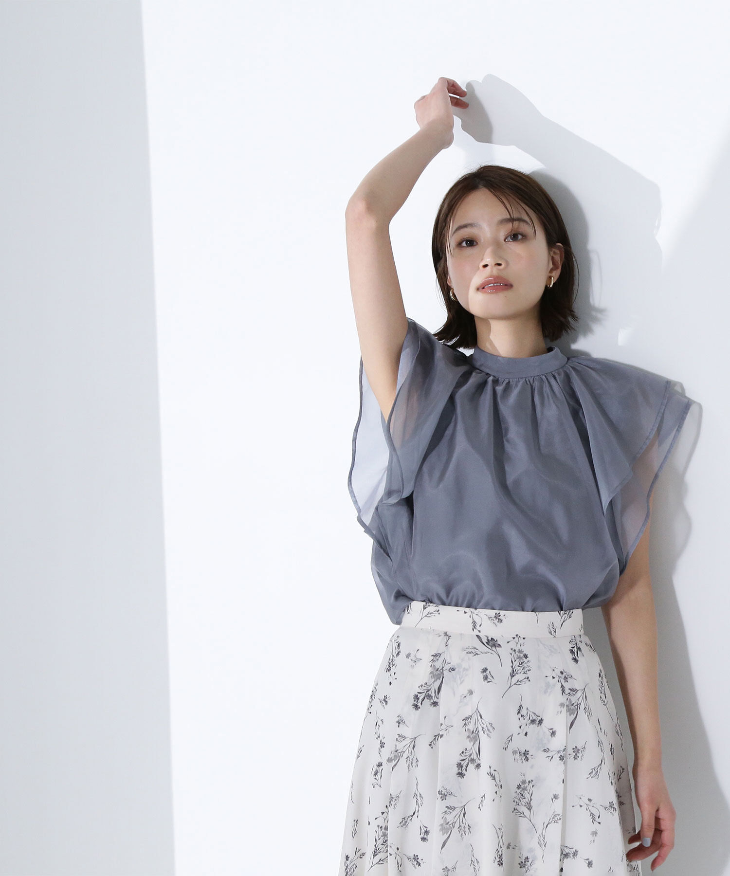  「シアーフレアスリーブブラウス」|シャツ・ブラウス|