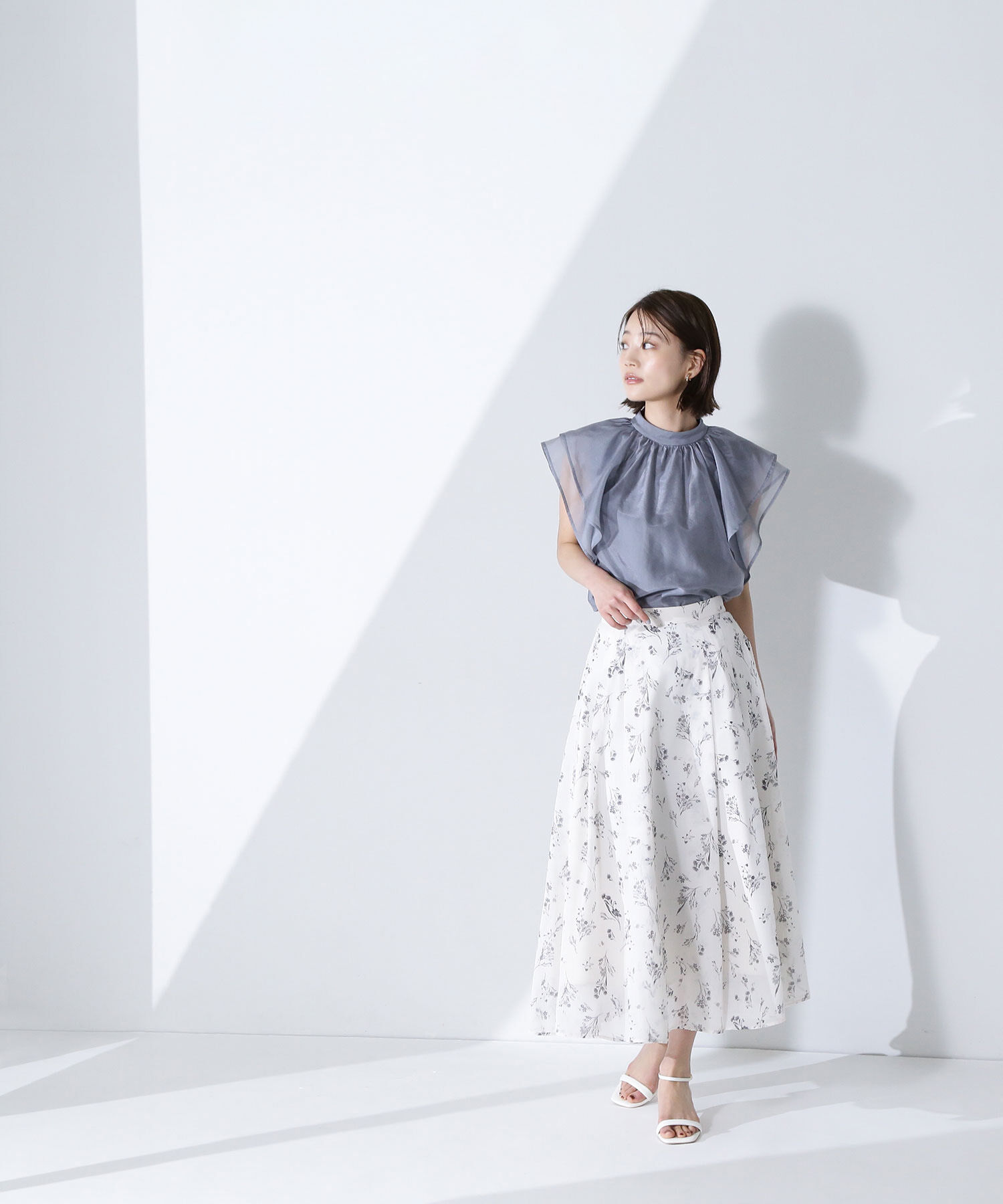  「シアーフレアスリーブブラウス」|シャツ・ブラウス|