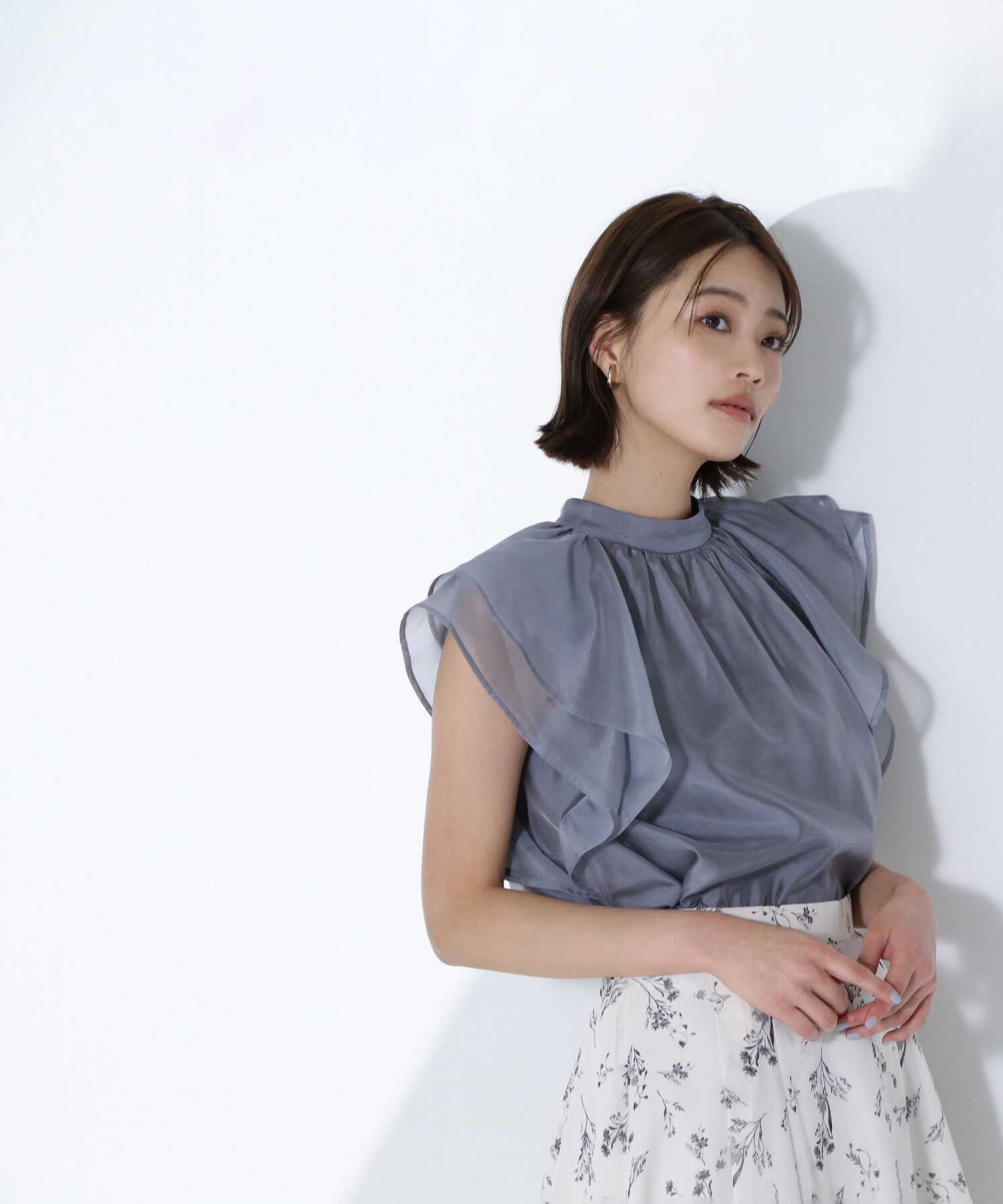  「シアーフレアスリーブブラウス」|シャツ・ブラウス|