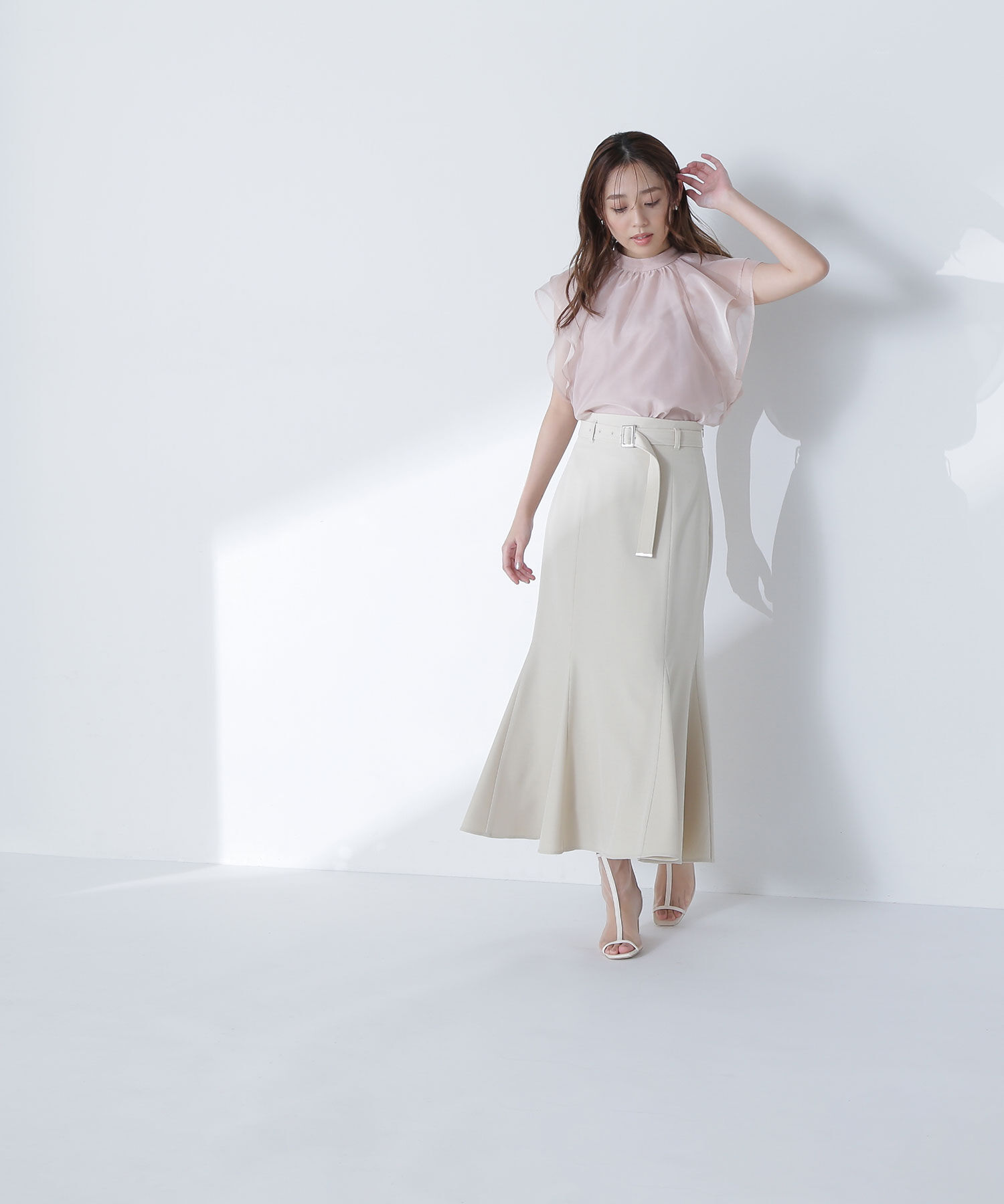  「シアーフレアスリーブブラウス」|シャツ・ブラウス|