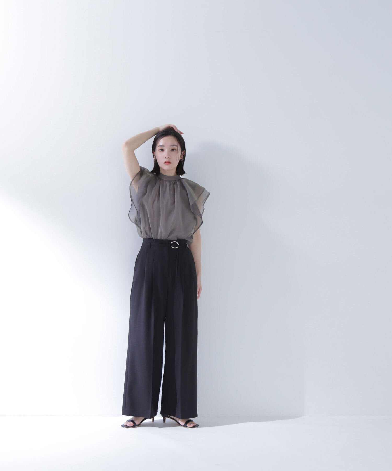  「シアーフレアスリーブブラウス」|シャツ・ブラウス|