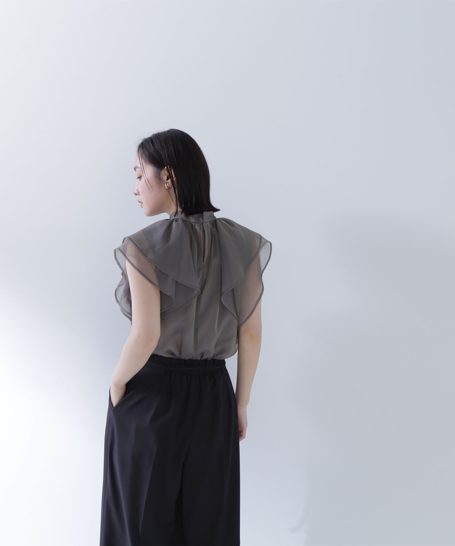  「シアーフレアスリーブブラウス」|シャツ・ブラウス|