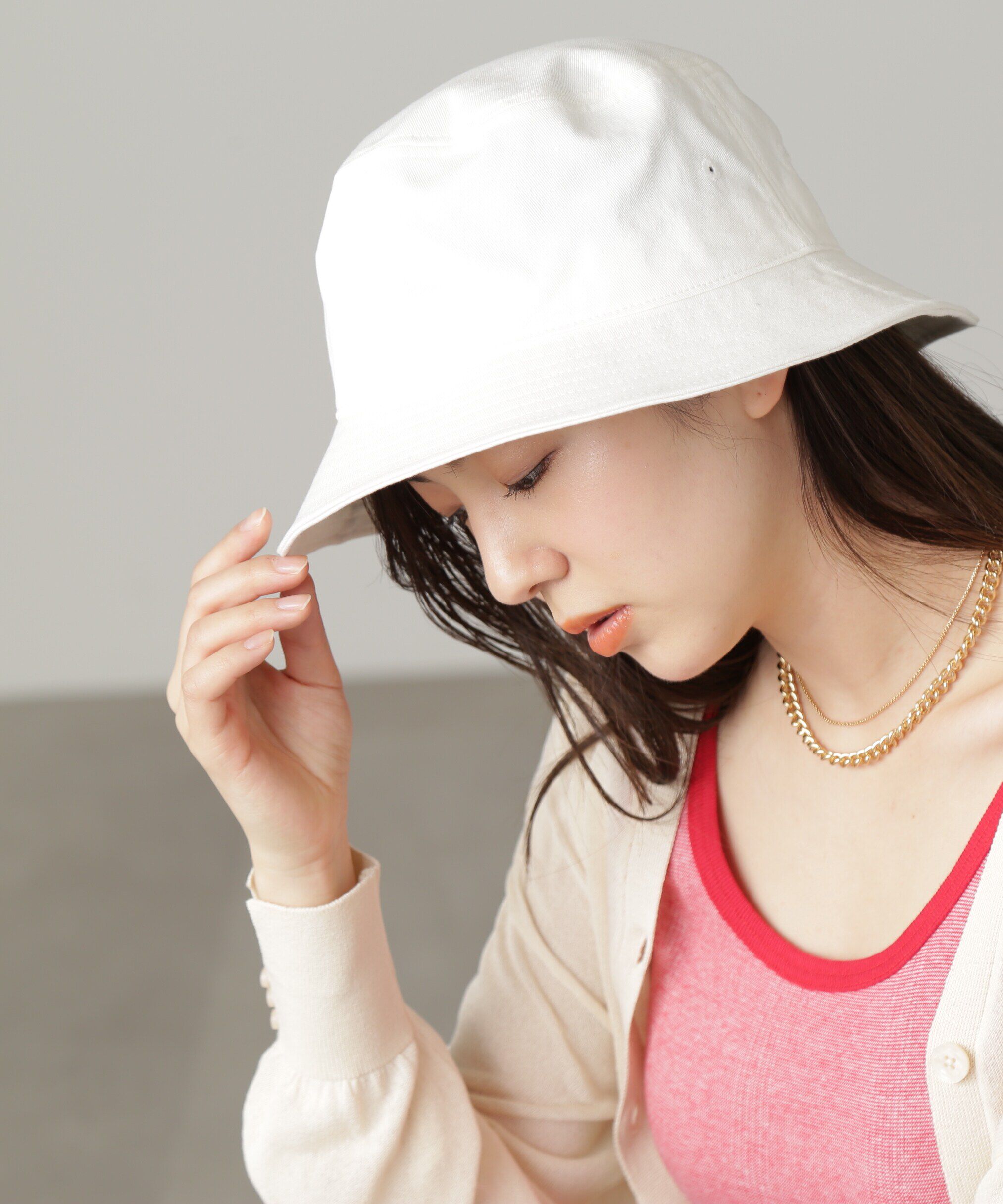  「コットンバケットハット」|ハット|オフホワイト