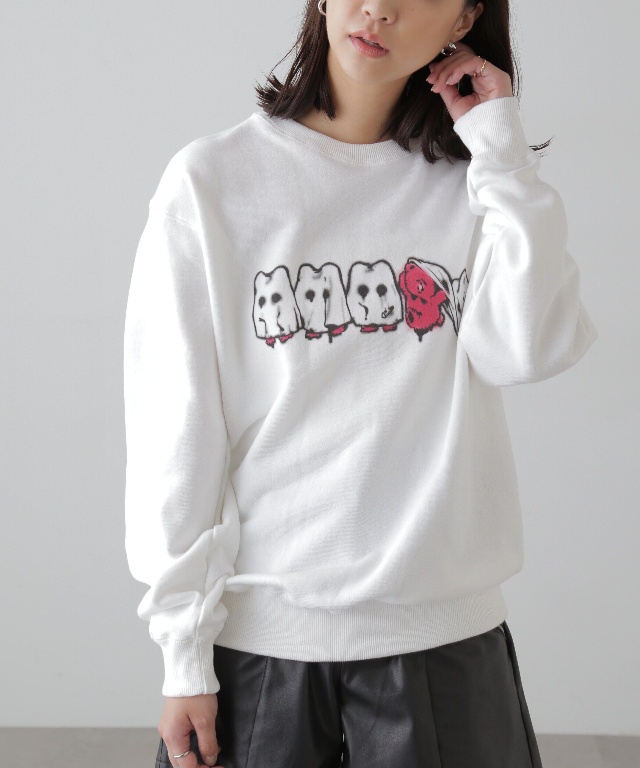  「full_kado スウェット」|Tシャツ・カットソー|ホワイト