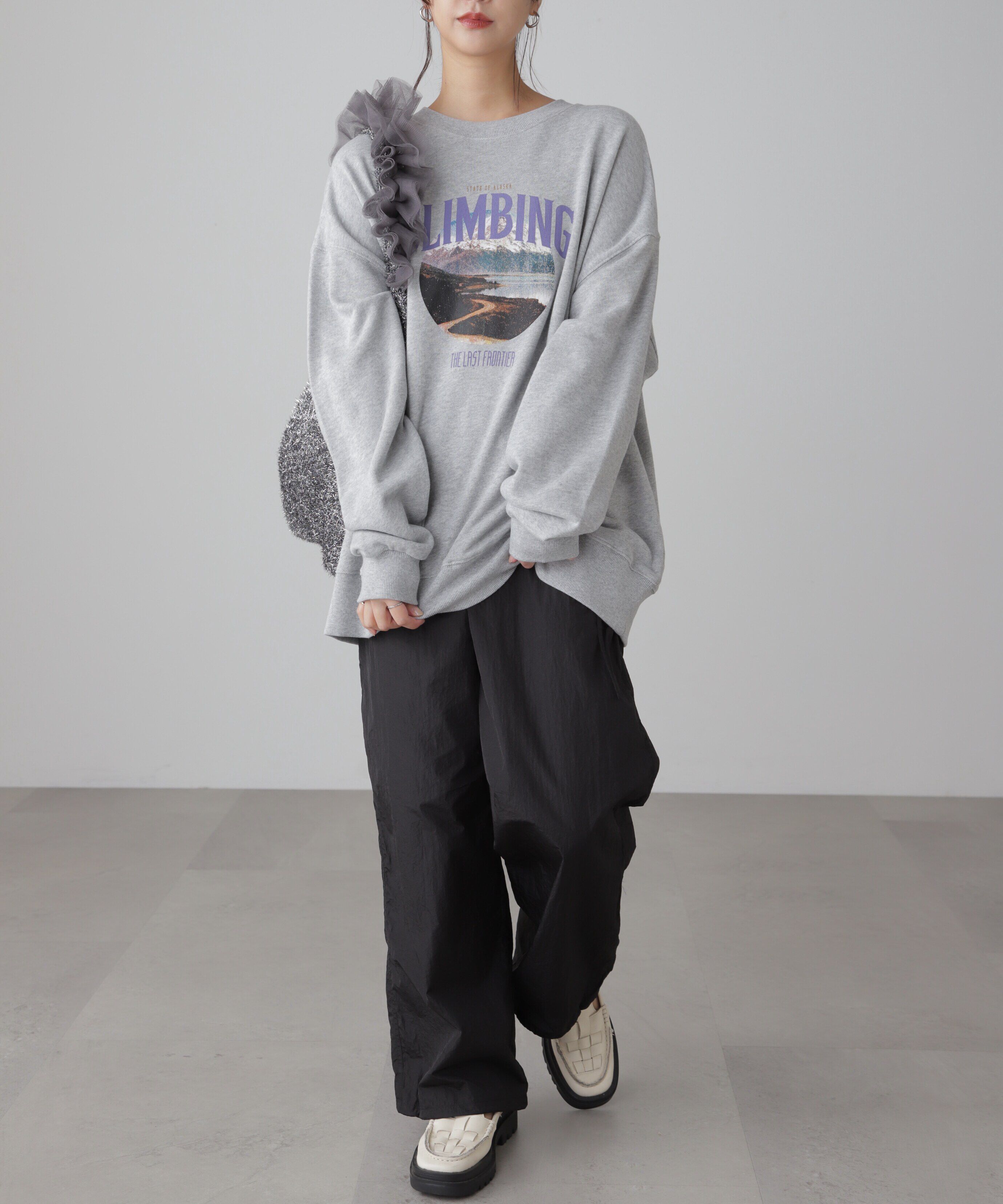  「マウンテンプリントビッグスウェット」|Tシャツ・カットソー|