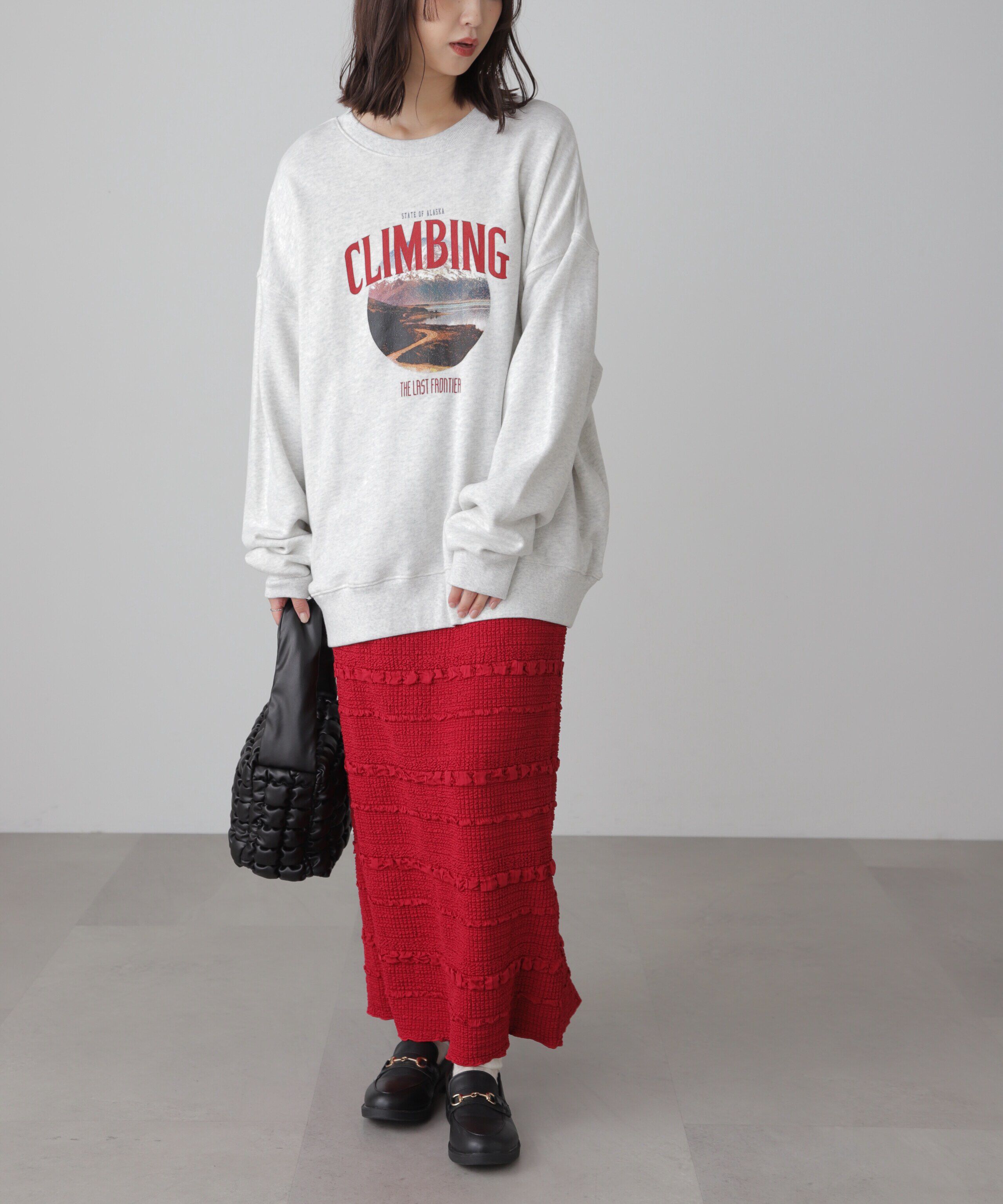  「マウンテンプリントビッグスウェット」|Tシャツ・カットソー|