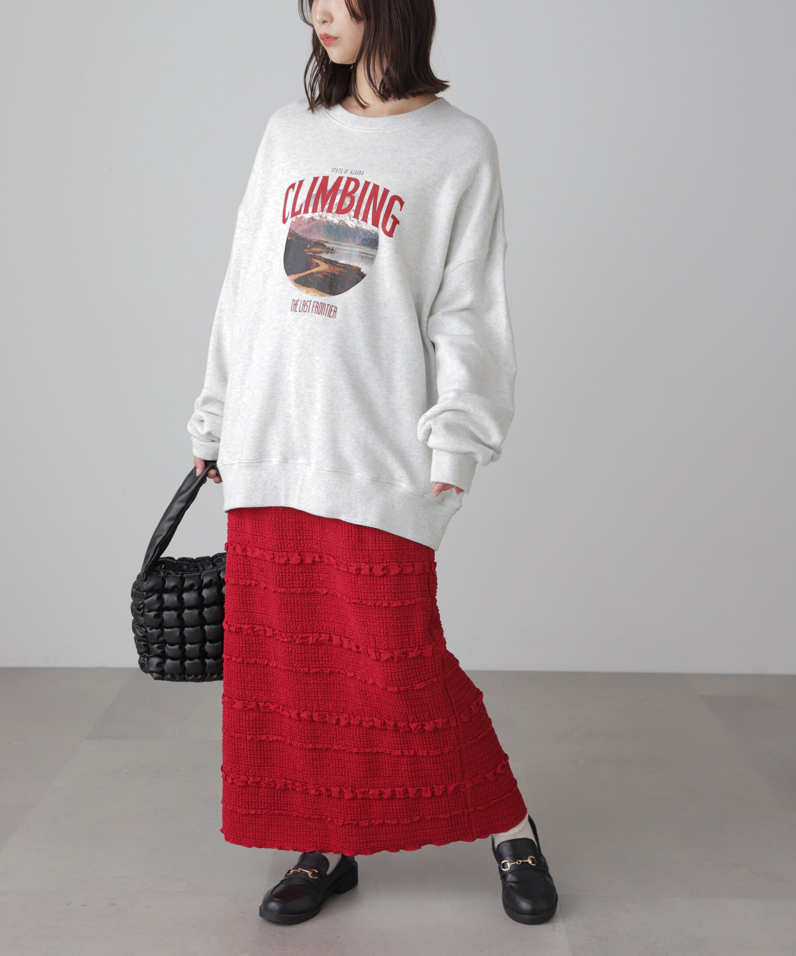  「マウンテンプリントビッグスウェット」|Tシャツ・カットソー|