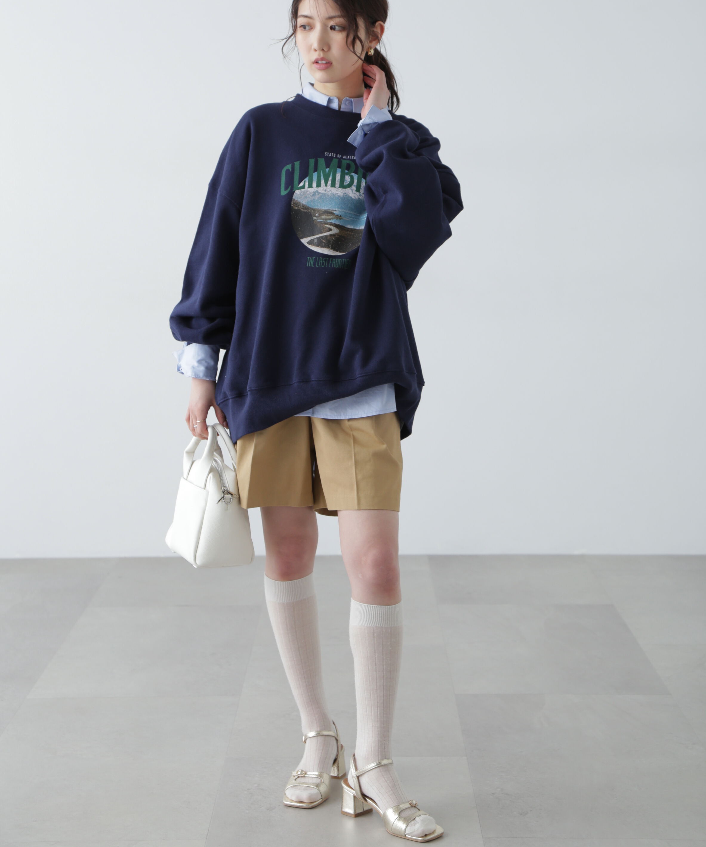  「マウンテンプリントビッグスウェット」|Tシャツ・カットソー|