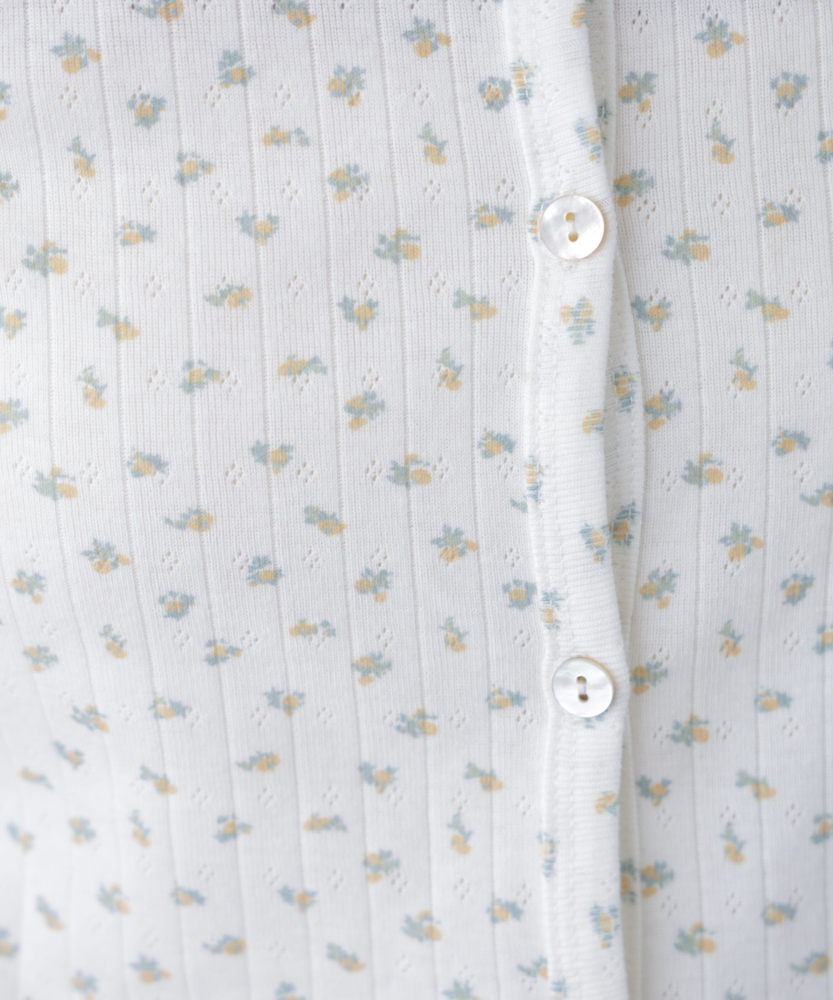  「花柄テレコカーディガン」|Tシャツ・カットソー|