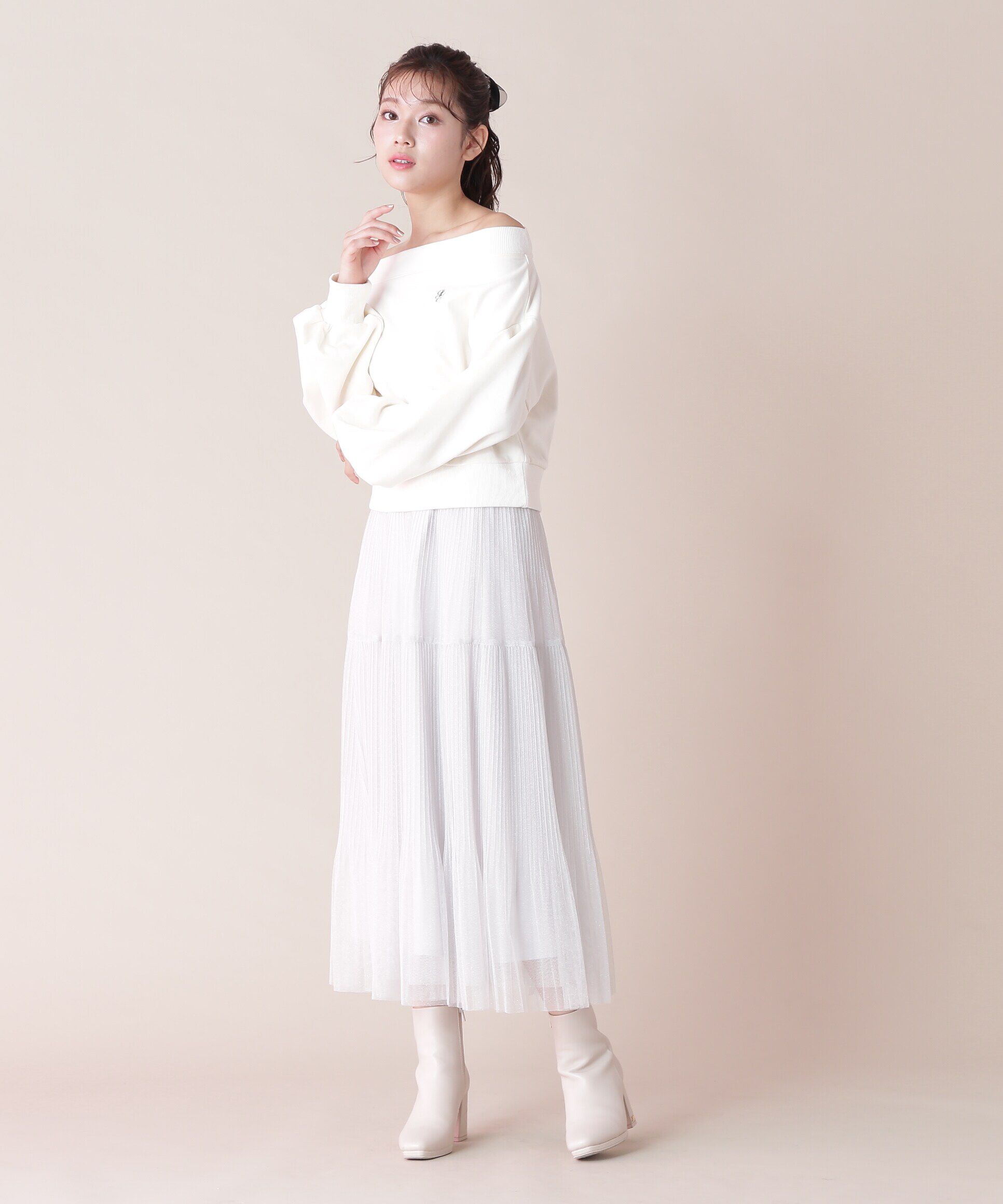  「オフショルカットソートップス」|Tシャツ・カットソー|