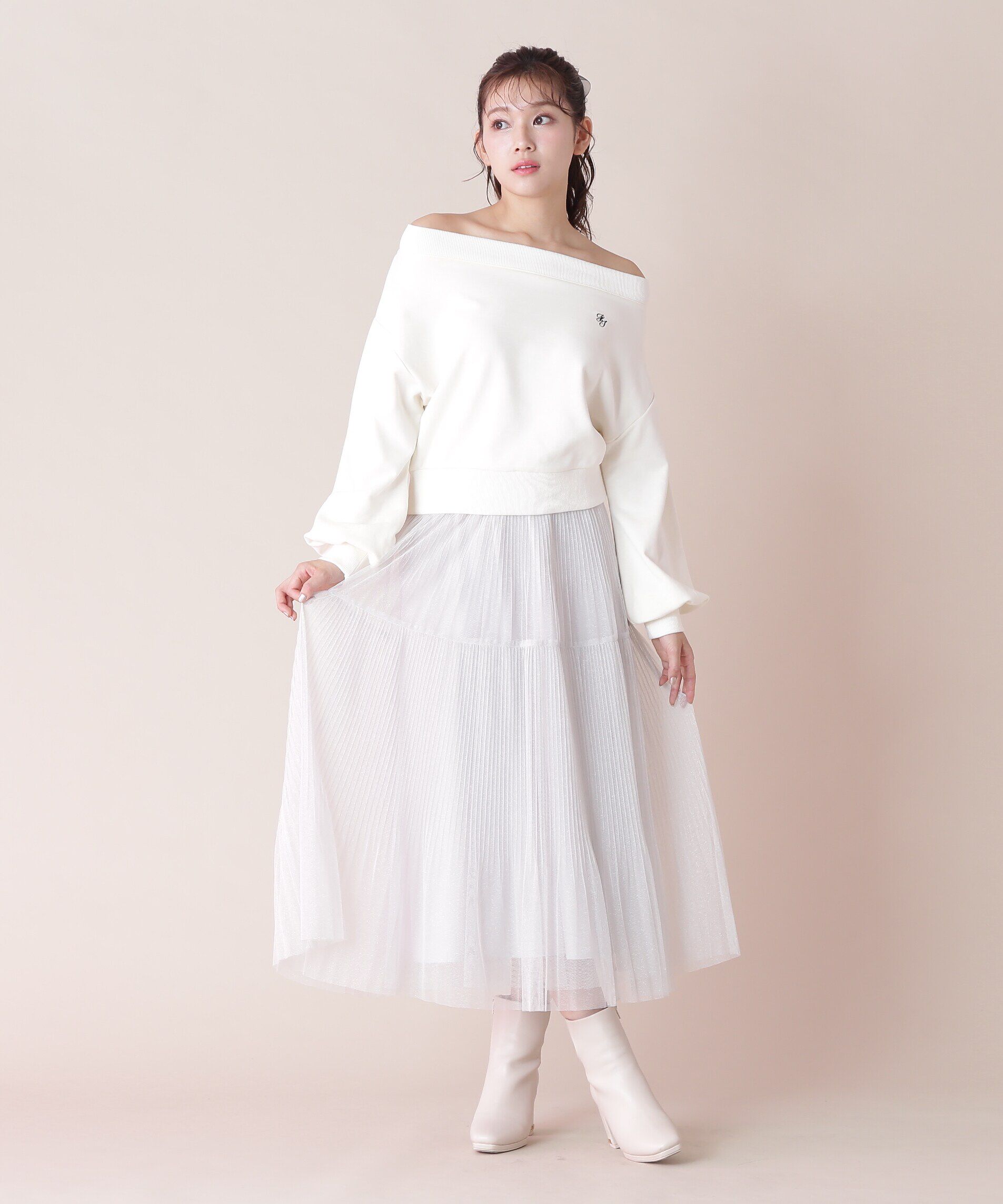  「オフショルカットソートップス」|Tシャツ・カットソー|