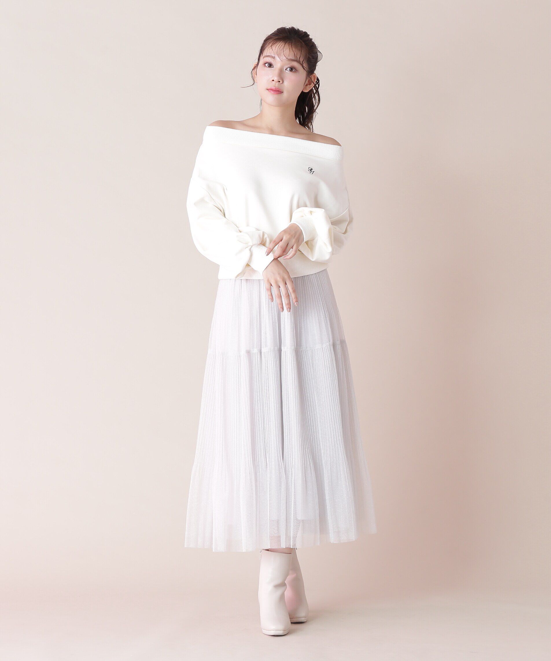  「オフショルカットソートップス」|Tシャツ・カットソー|